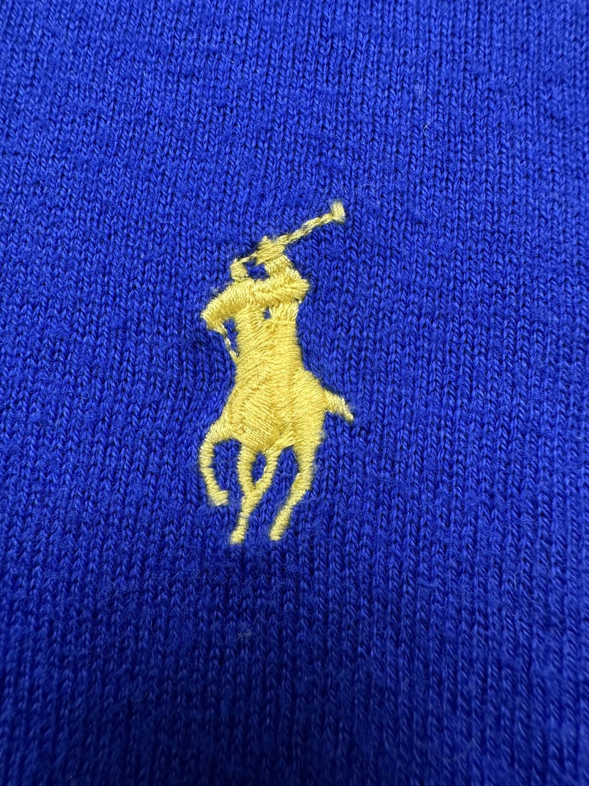Polo Ralph Lauren Polo Ralph Lauren Blue y2k Sweater Yellow Pony 90s Lux 00s Size US L / EU 52-54 / 3 - 4 Thumbnail