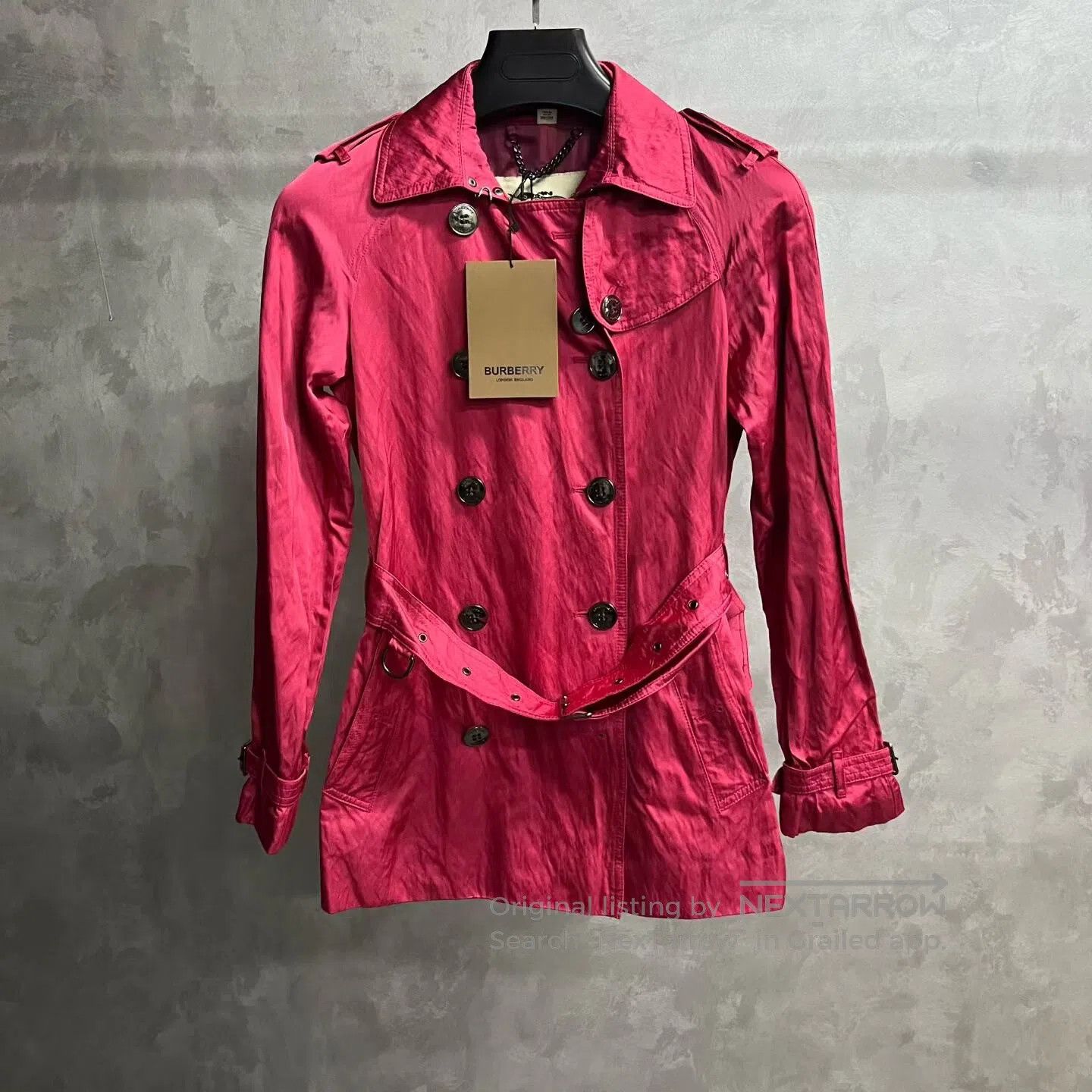 Burberry Burberry size 34 Tie belt, double-row button lapel jacket| Size XS / US 0-2 / IT 36-38 - 1 Thumbnail