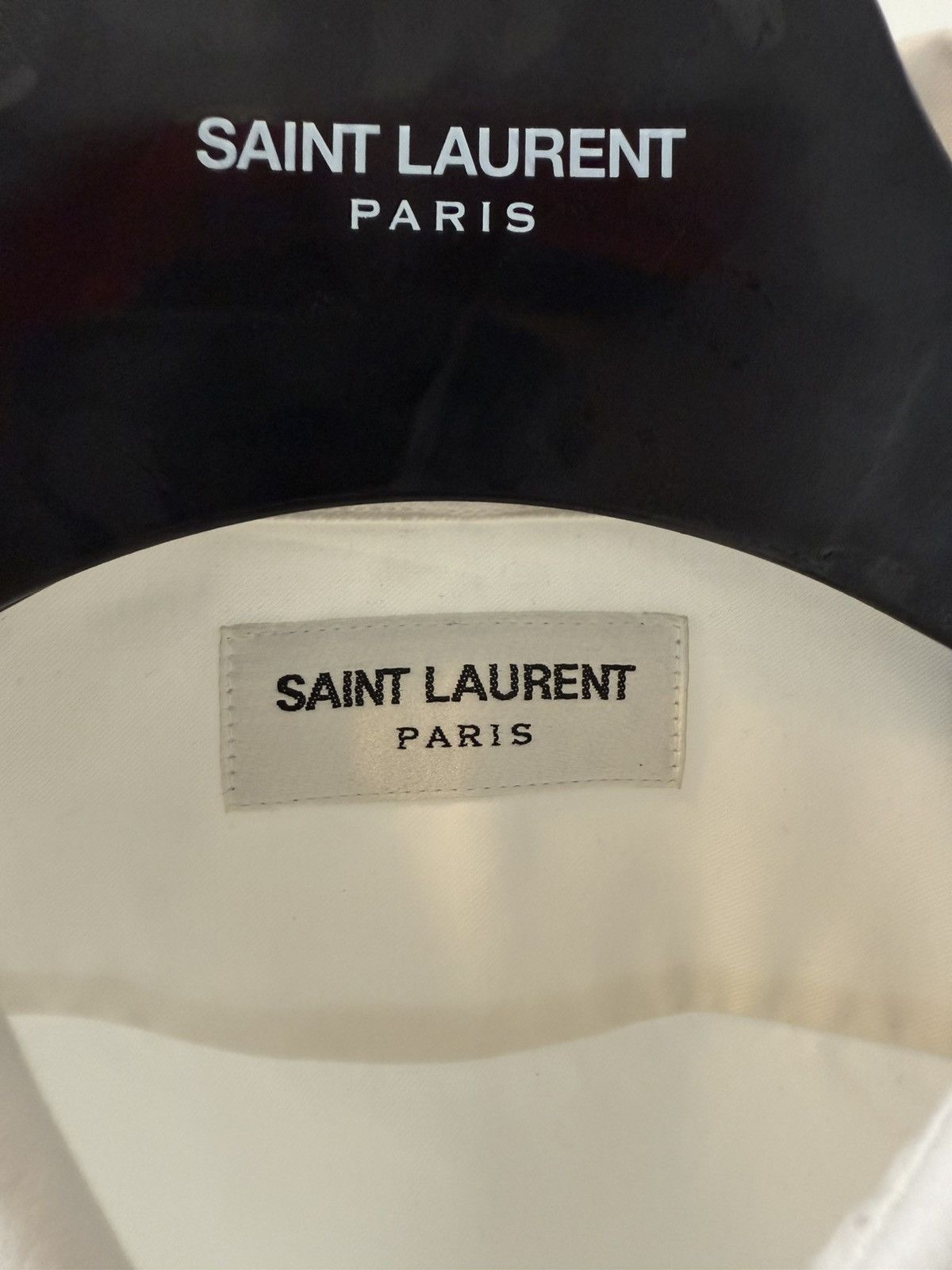 Saint Laurent Paris FW23' Saint Laurent Lavalliere-neck blouse in cotton poplin Size US M / EU 48-50 / 2 - 14 Thumbnail