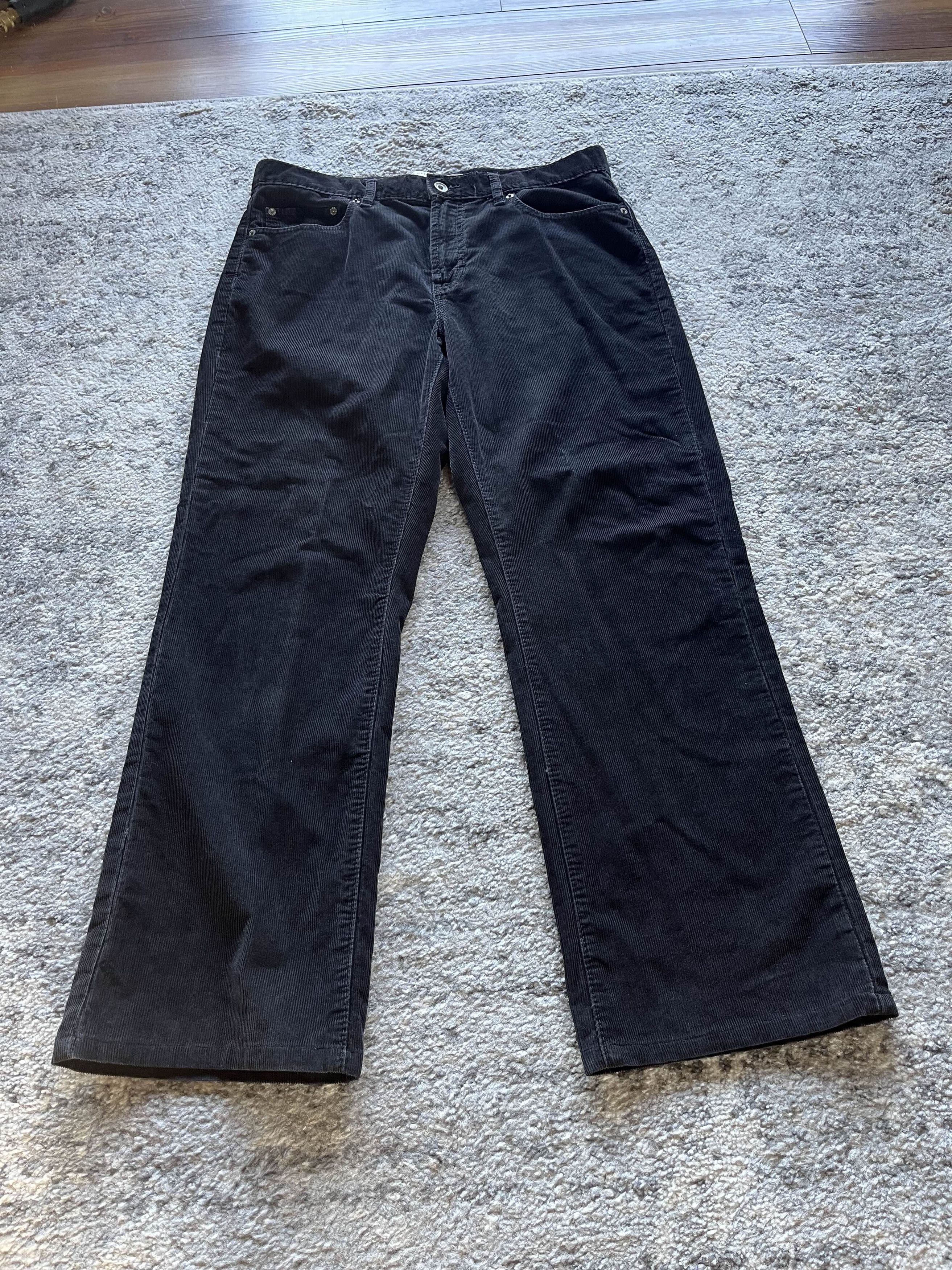 Gap Y2K Baggy Gap Corduroy Black Pants Size US 34 / EU 50 - 1 Thumbnail