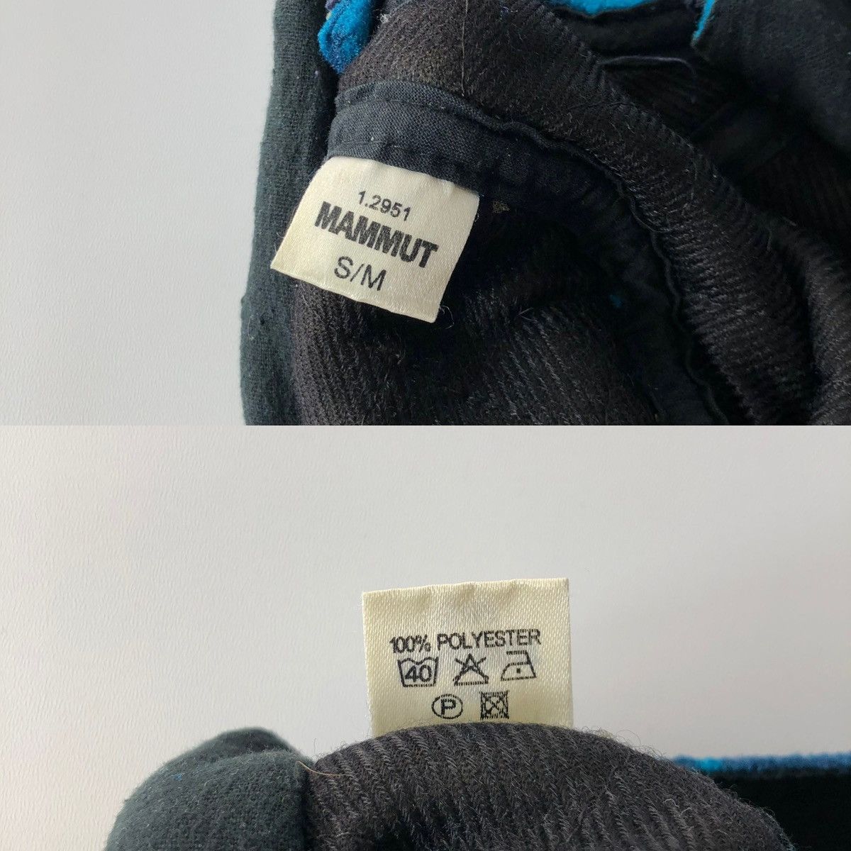 Mammut × Vintage Mammut Sport 90’s Printed Fleece Vintage Cap Winter Blue Size ONE SIZE - 9 Thumbnail