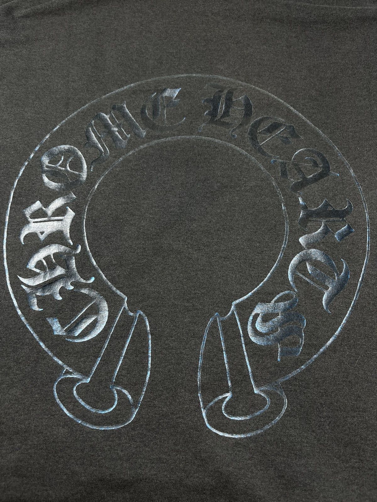 Chrome Hearts Chrome Hearts Vintage Thrashed Metallic Blue Thermal Hoodie Size US S / EU 44-46 / 1 - 5 Thumbnail