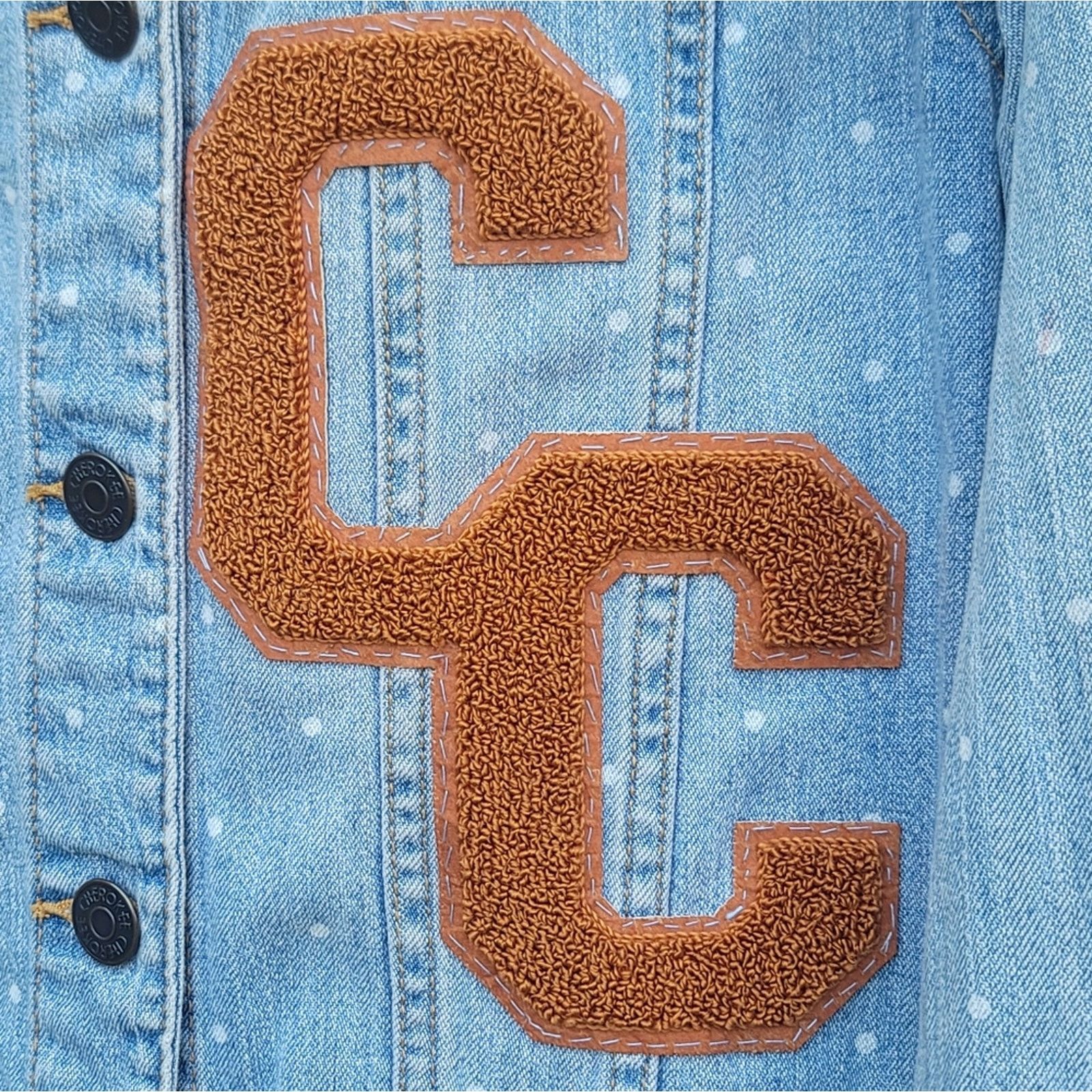 Designer Continual Coincidences Brand Upcycled Vtg Denim Jean Jacket Size S / US 4 / IT 40 - 4 Thumbnail