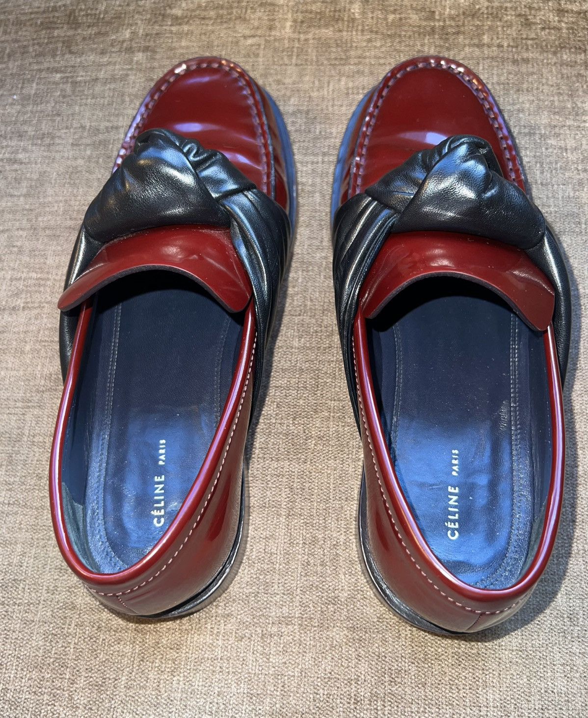 Celine CÉLINE KNOT POLISHED HALBSCHUHE COLLEGE LOAFERS Size US 9 / IT 39 - 3 Thumbnail