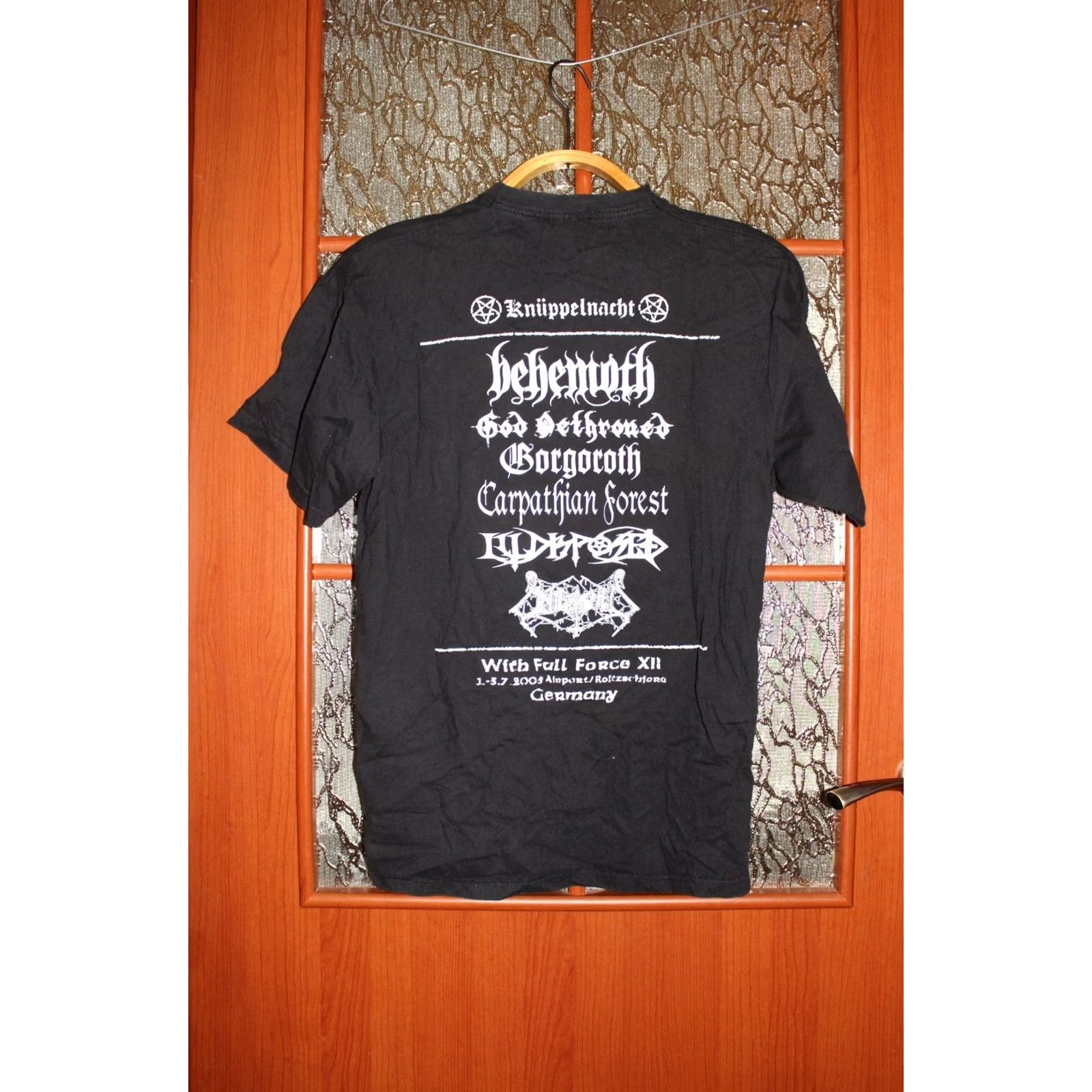 Vintage VINTAGE Knüppelnacht With full Force Festival T-Shirt Rock 2005 M Black Unisex Adults Shirts Mens Size US M / EU 48-50 / 2 - 3 Thumbnail