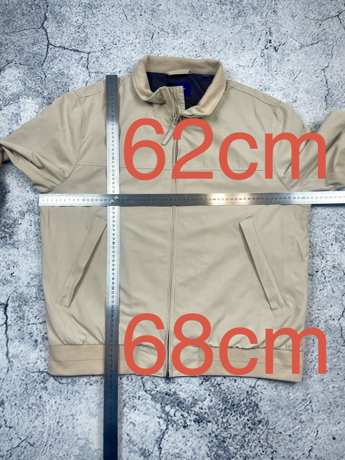 Gant GANT L – Beige Bomber Jacket, Classic Casual Style Size US L / EU 52-54 / 3 - 6 Thumbnail