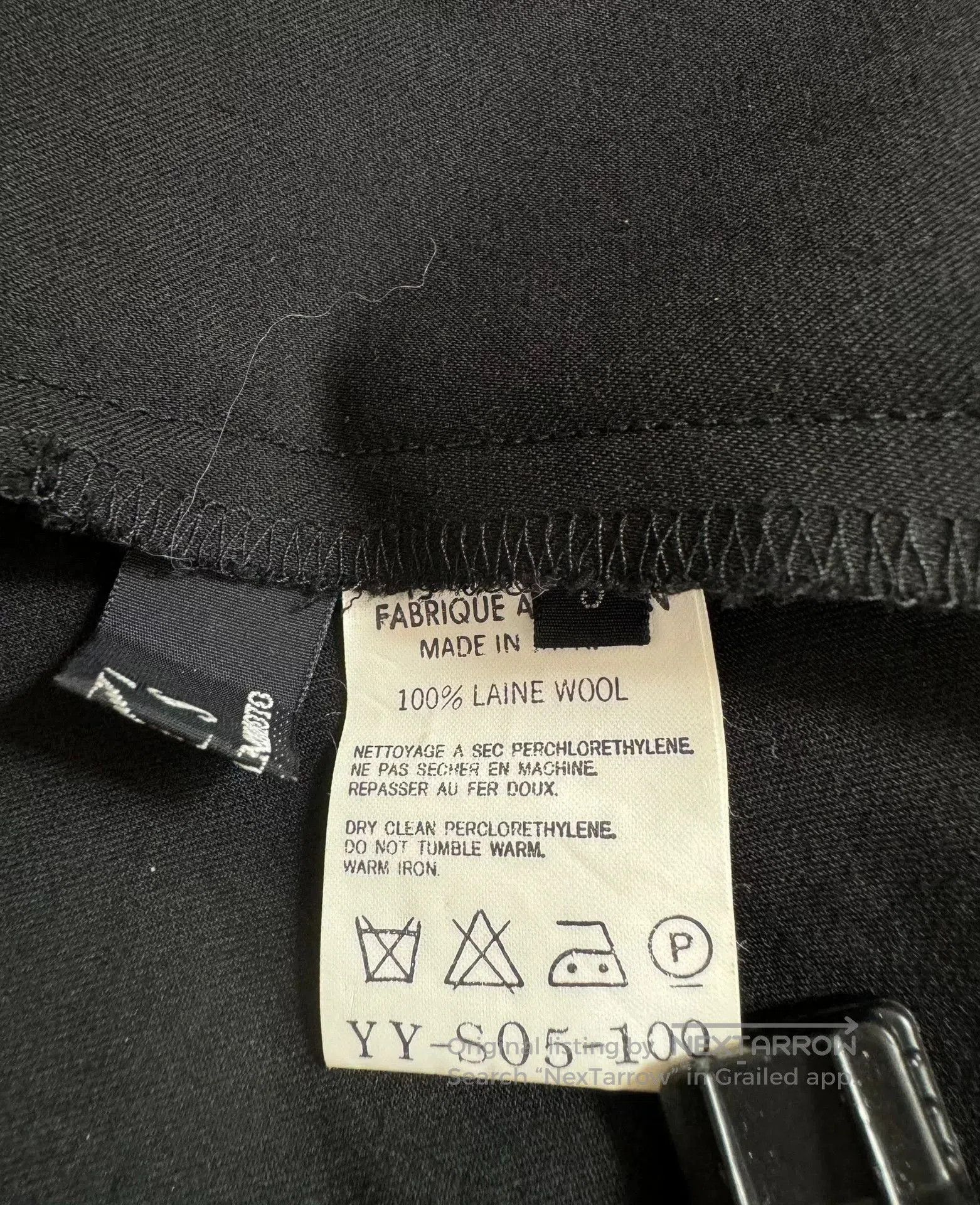 Y's Yohji Yamamoto Pleated Black Skirt. Size 26" / US 2 / IT 38 - 5 Thumbnail