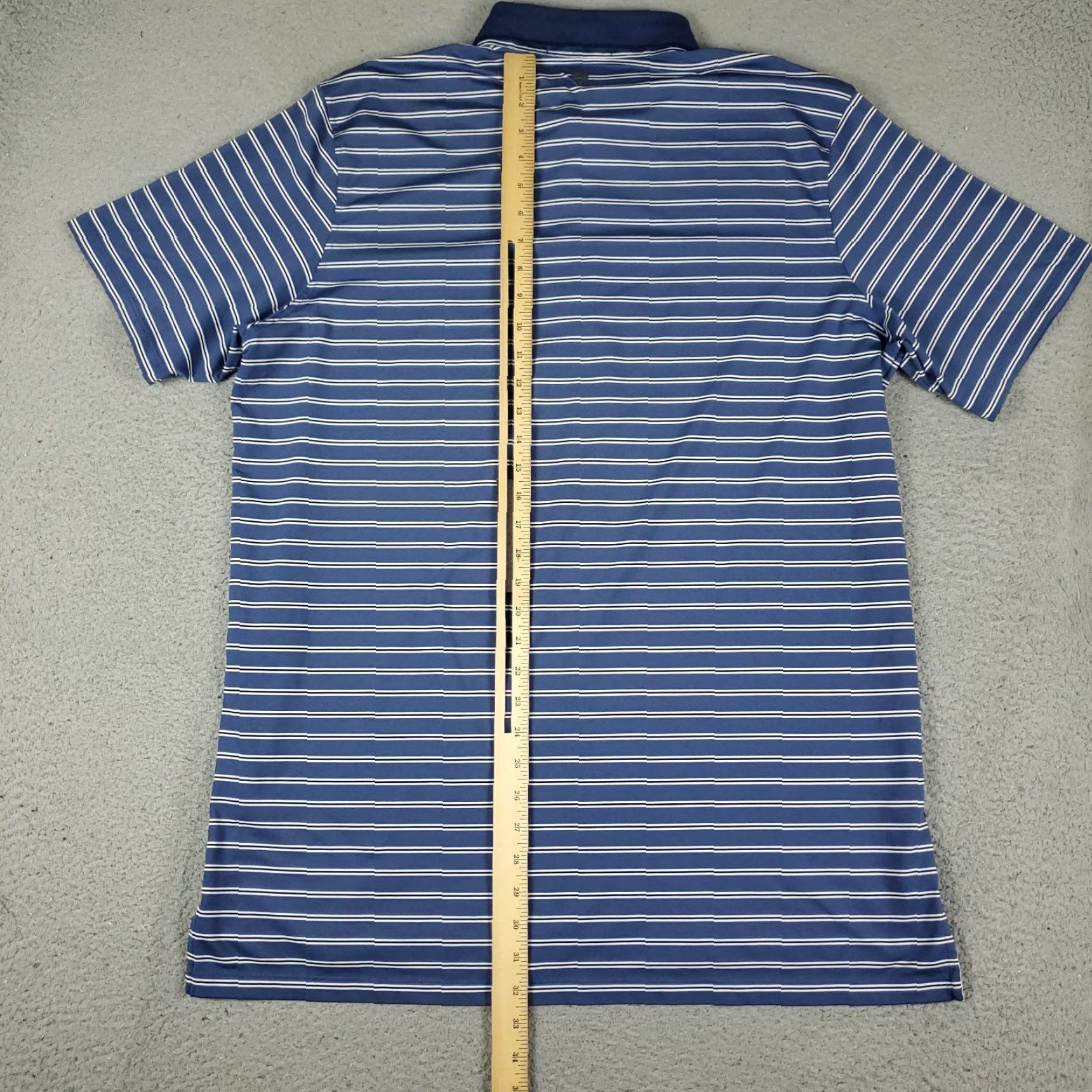 Vintage Greyson Polo Shirt Mens XL Blue Striped Wolf Golf Short Sleeve Polo Size US XL / EU 56 / 4 - 4 Thumbnail