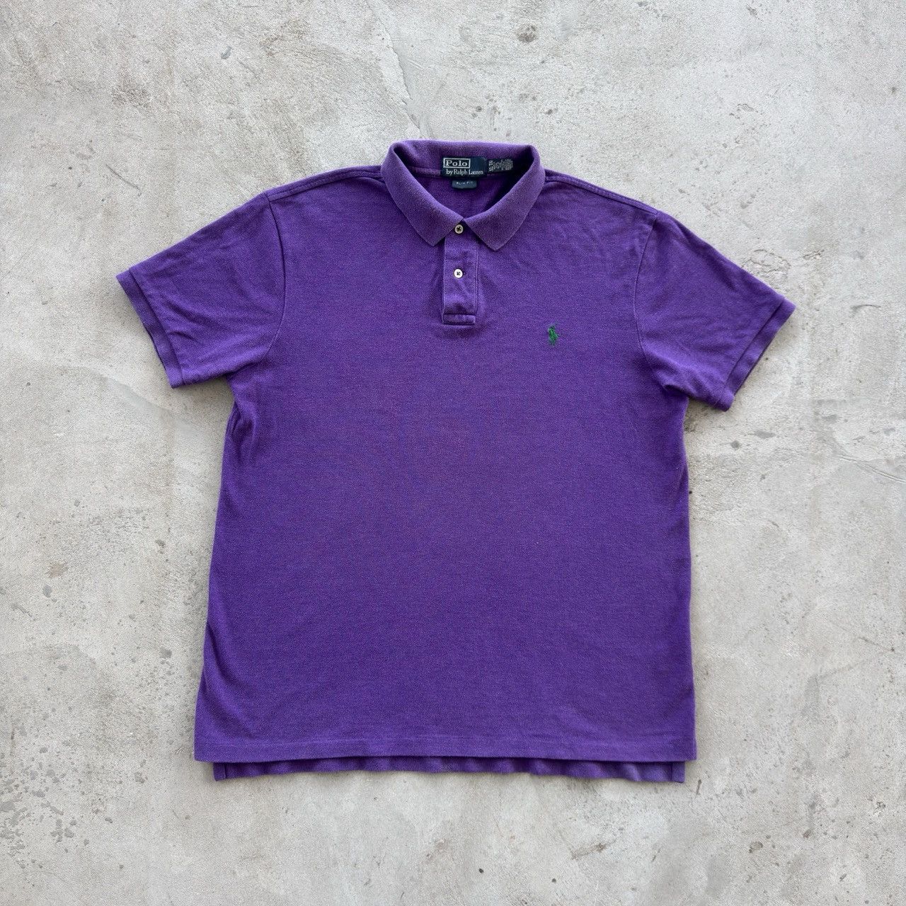 Polo Ralph Lauren Polo Ralph Lauren Slim Fit Purple Polo Shirt XL Green Pony Size US XL / EU 56 / 4 - 1 Thumbnail