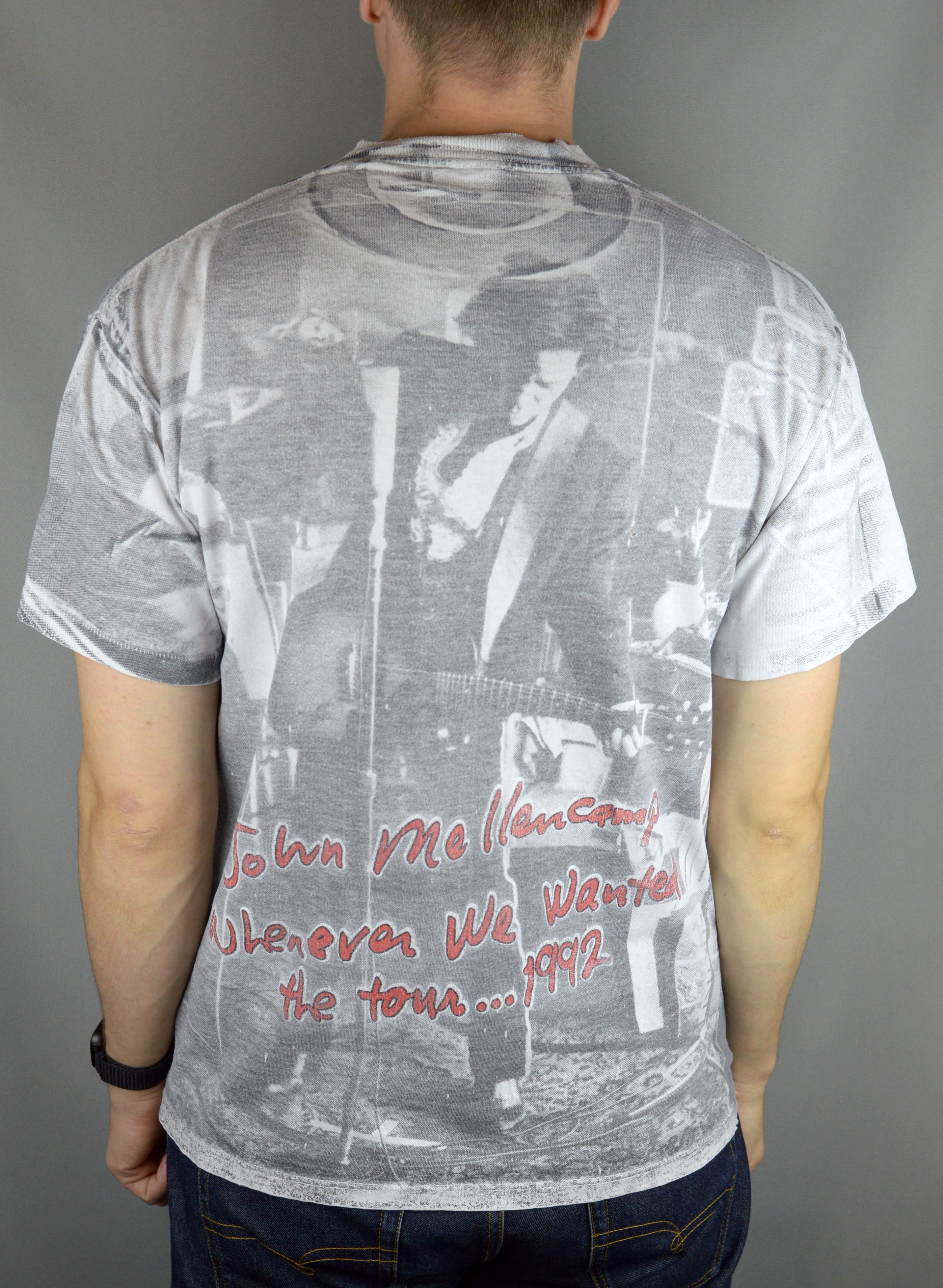 Vintage Vintage John Mellencamp Wherever We Wanted 1992 T shirt Size US L / EU 52-54 / 3 - 2 Thumbnail