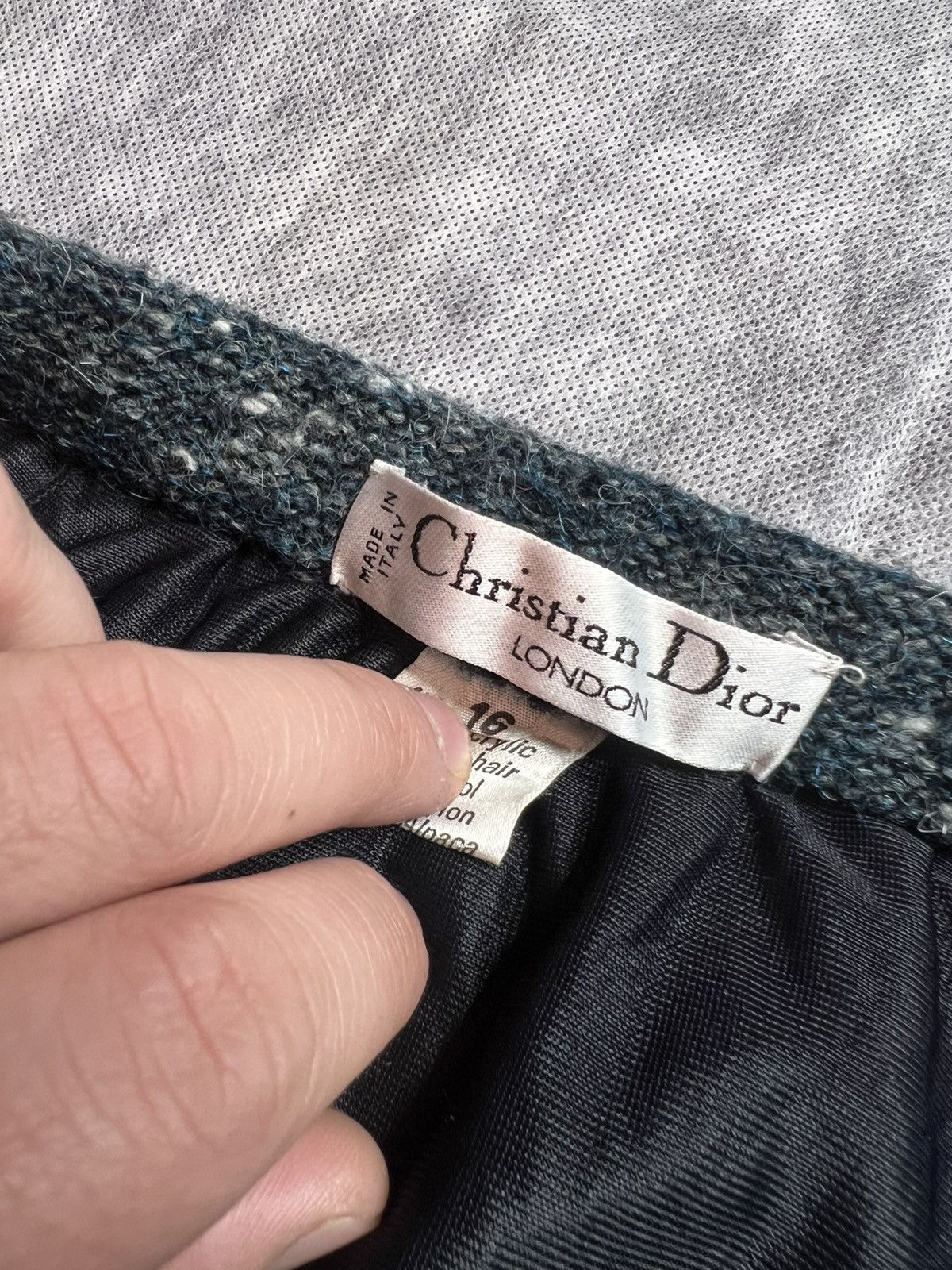 Christian Dior Monsieur Vintage Dior Suil Set - Skirt + Cardigan Size XXL / US 16-18 / IT 52-54 - 14 Thumbnail
