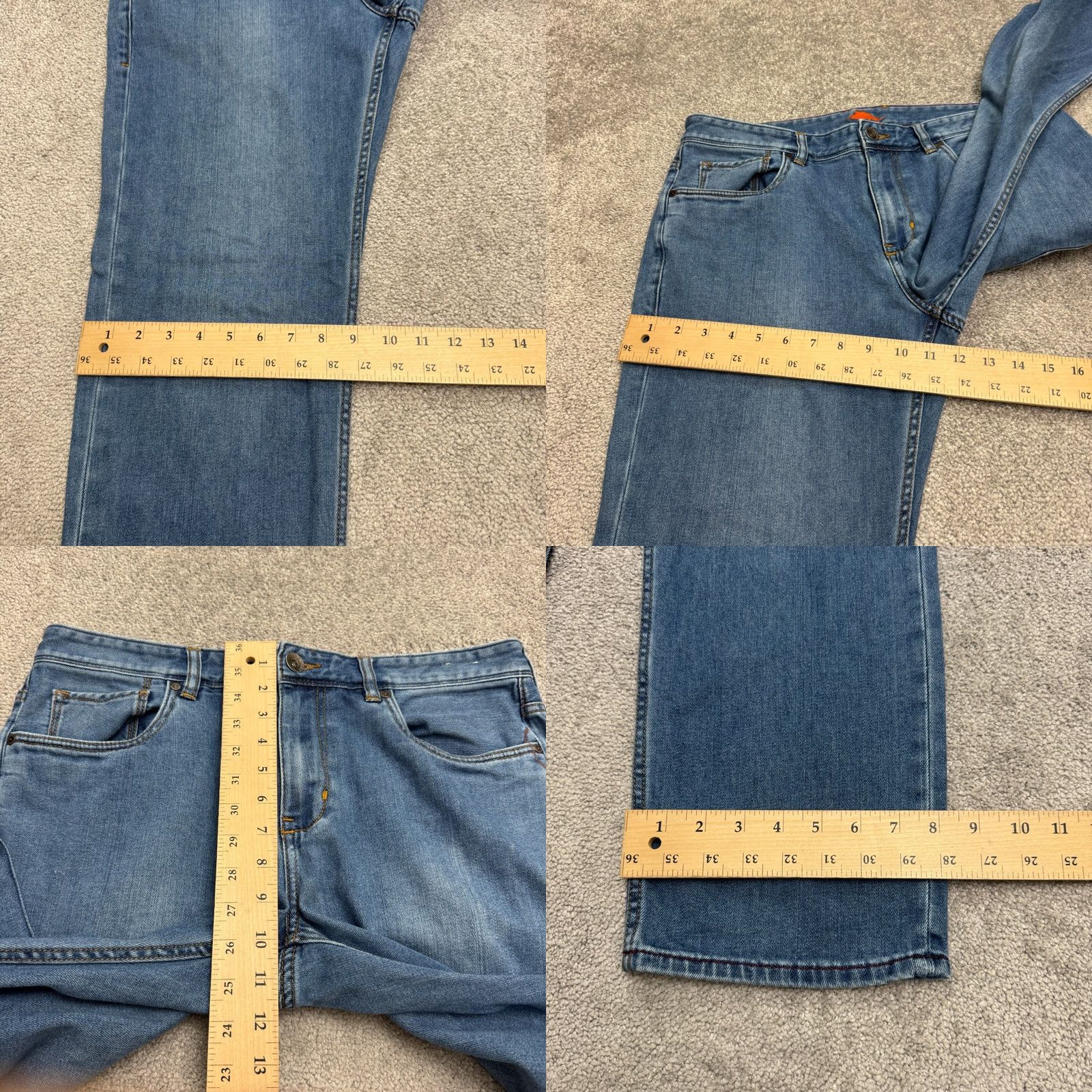 Tommy Bahama Tommy Bahama Jeans Mens 34x30 Regular Medium Wash Denim Straight 5-Pocket Button Zip Size US 34 / EU 50 - 9 Thumbnail