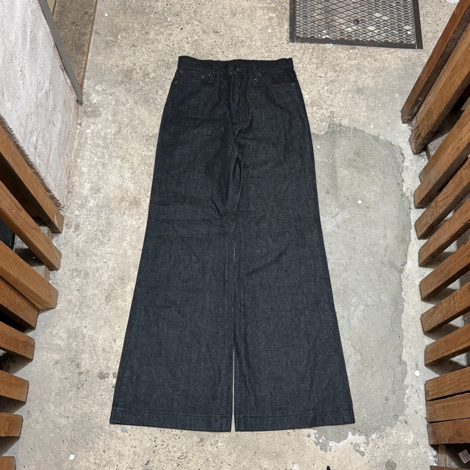 Other Raw denim selvage wide flared jeans Size 28" / US 6 / IT 42 - 1 Thumbnail