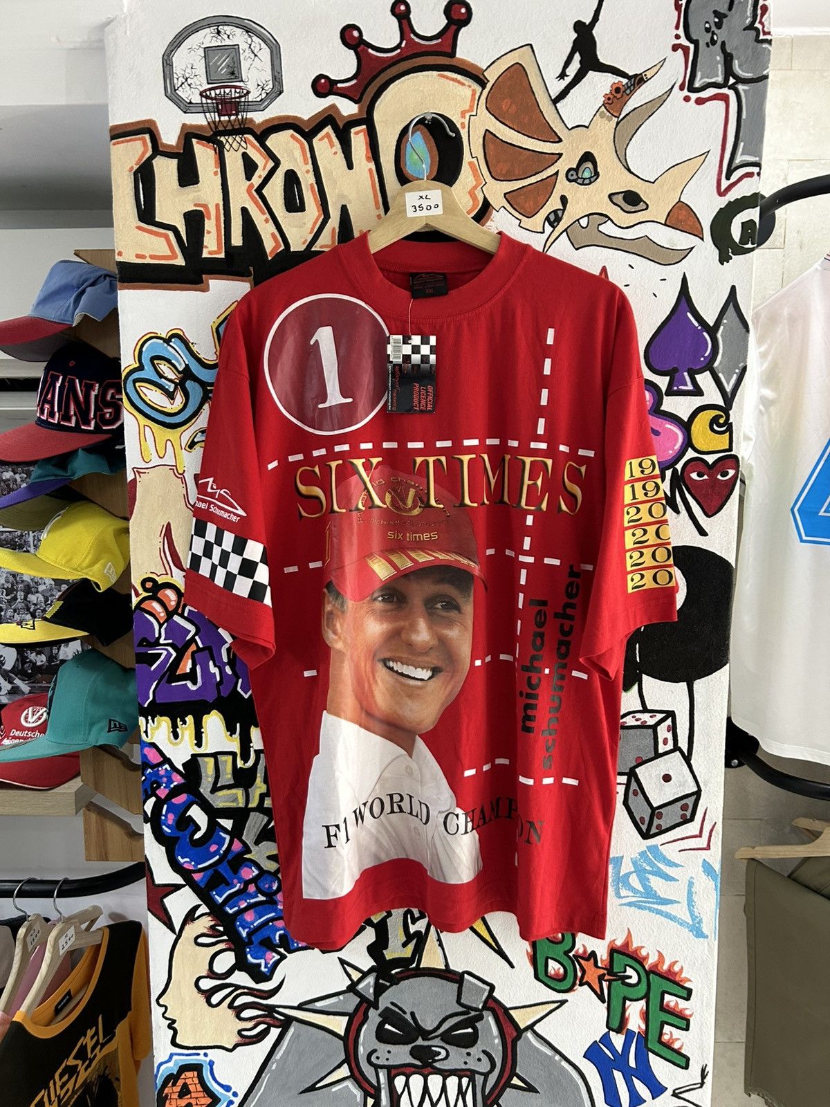 Ferrari × Formula 1 × Vintage Brand New 199 Michael Schumacher F1 Tee Size US XL / EU 56 / 4 - 1 Thumbnail