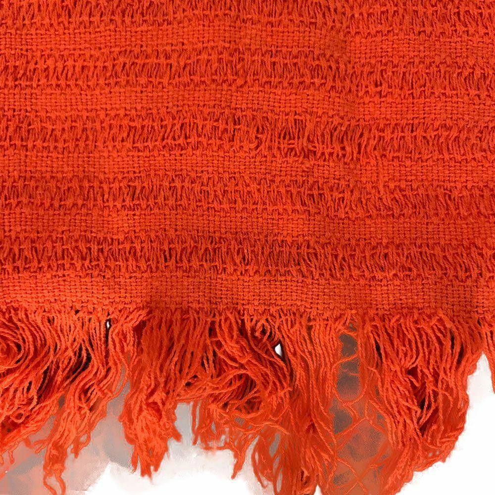 Designer Pre Owned Orange Loomed Blouse Xl Size XL / US 12-14 / IT 48-50 - 3 Thumbnail
