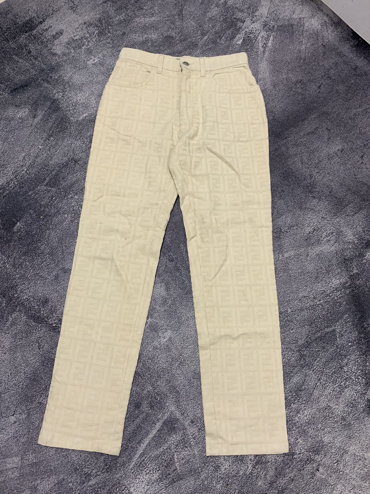 Fendi Fendi monogram FF vintage zucca pants jeans Size 28" / US 6 / IT 42 - 1 Thumbnail