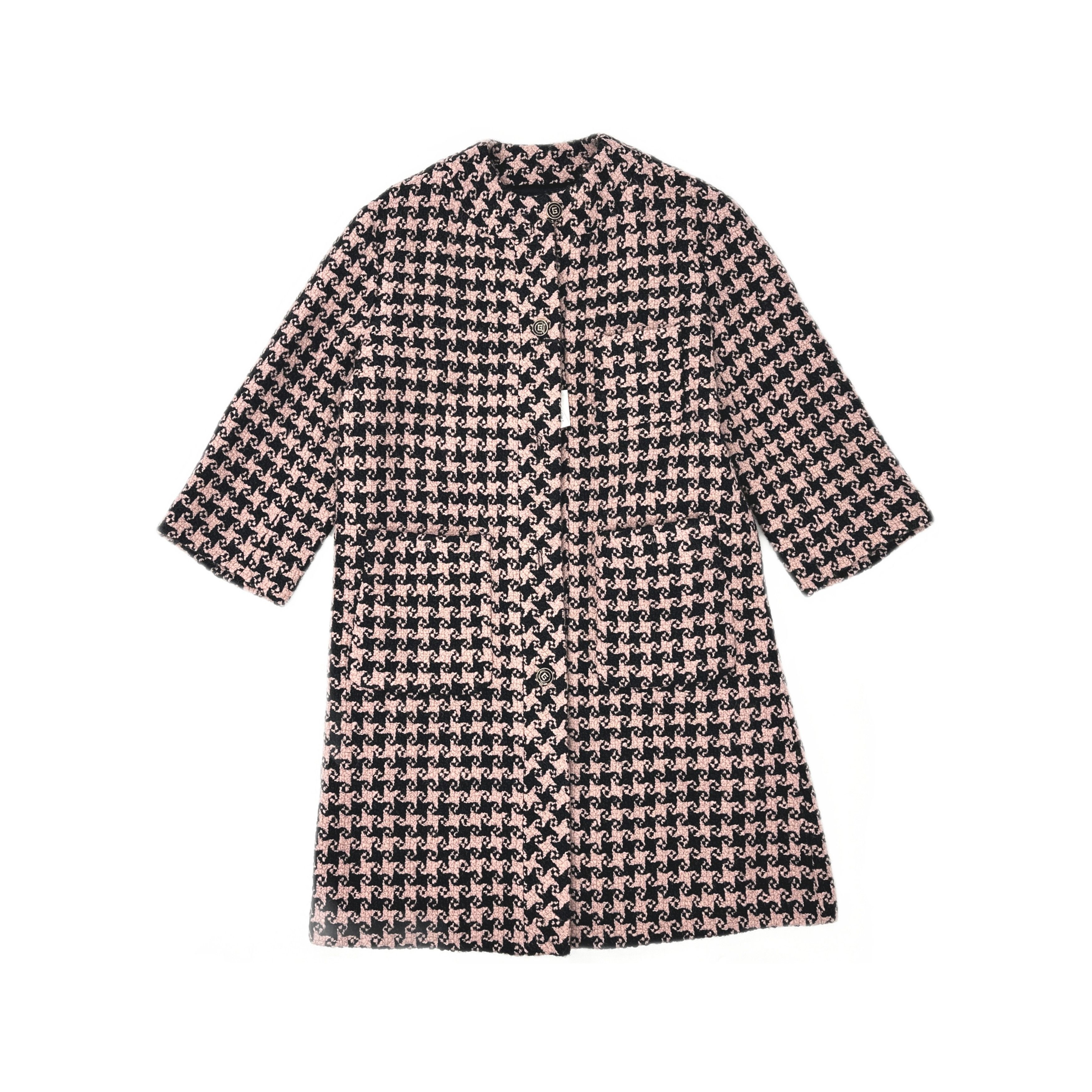 Gucci Gucci Houndstooth Wool Coat Size 40 Size S / US 4 / IT 40 - 1 Thumbnail