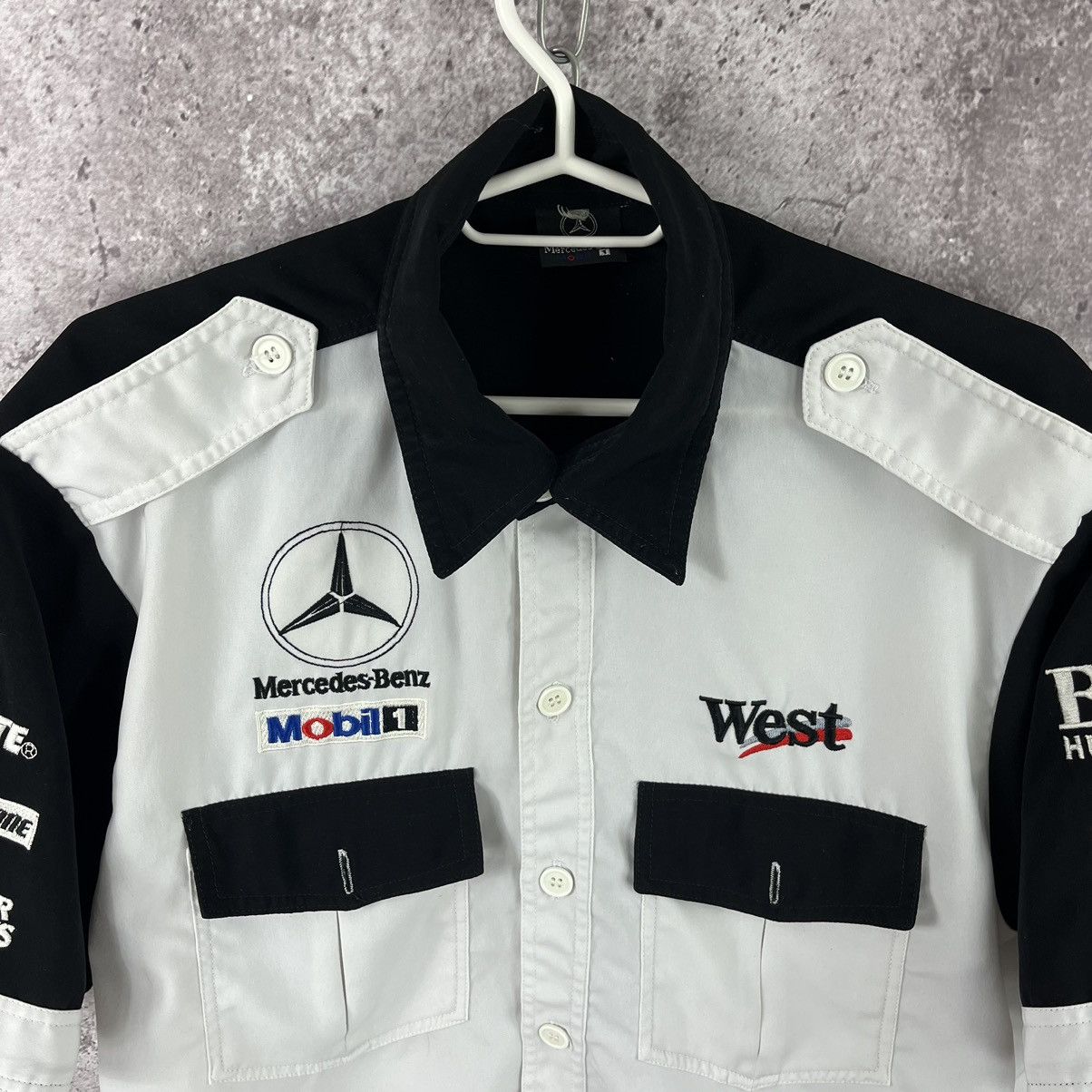 Mercedes-Benz Mercedes Benz Mobil 1 West Short Shirt Collared Size L Size US L / EU 52-54 / 3 - 2 Thumbnail