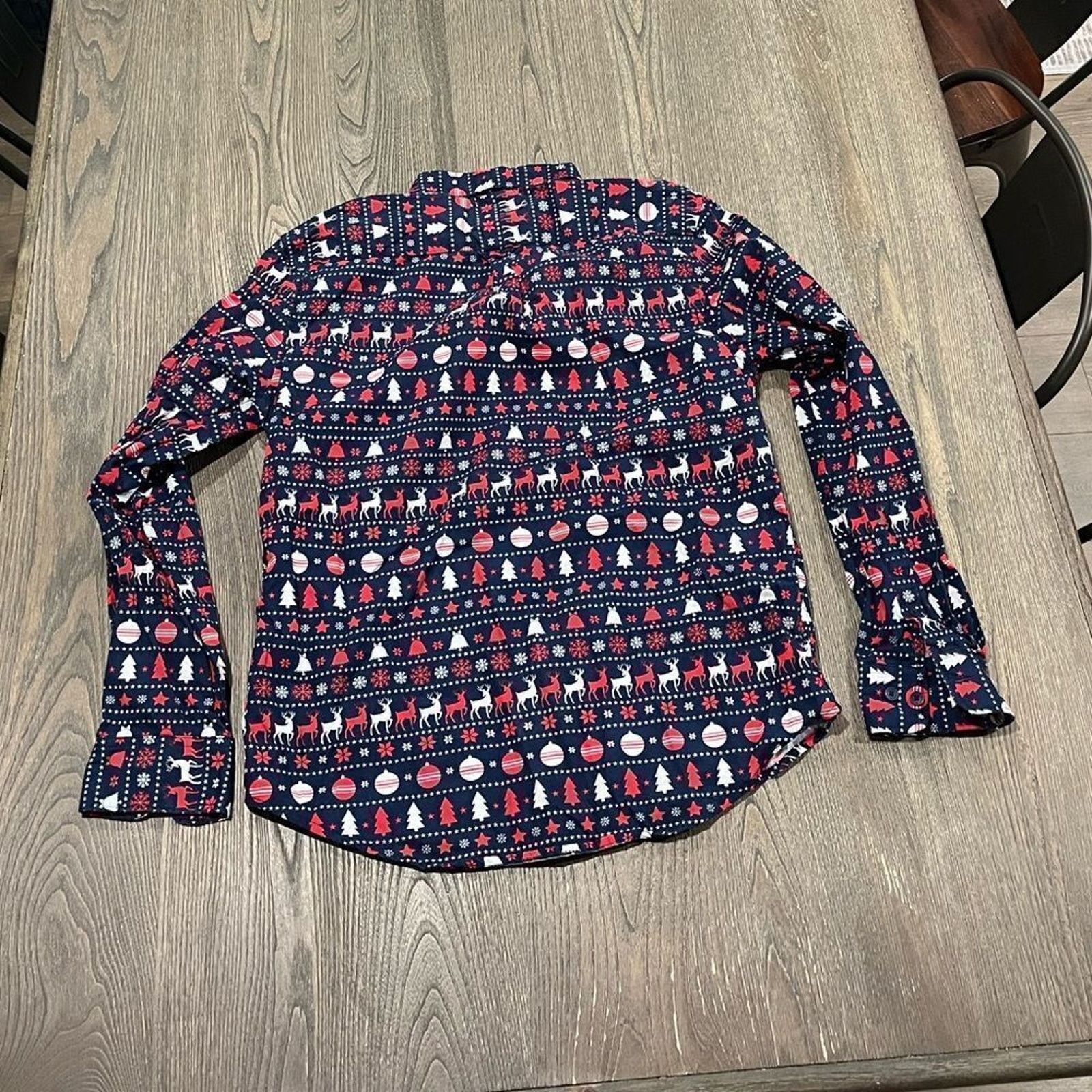 Vintage Denim & Flower Navy Christmas Button Front Shirt Size M Size US M / EU 48-50 / 2 - 4 Thumbnail