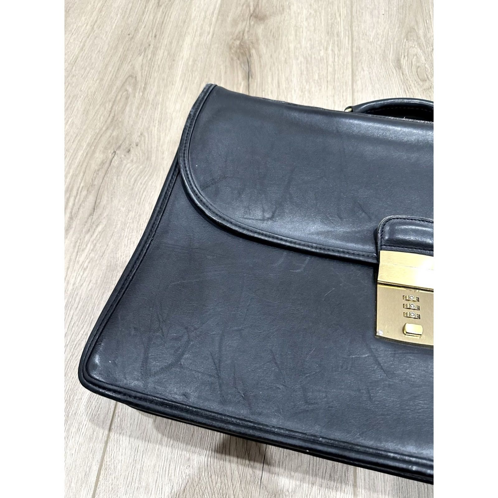 Coach VINTAGE Coach Briefcase 5353 Black Leather Men's 2Way Shoulder Bag Document Case Size ONE SIZE - 4 Thumbnail
