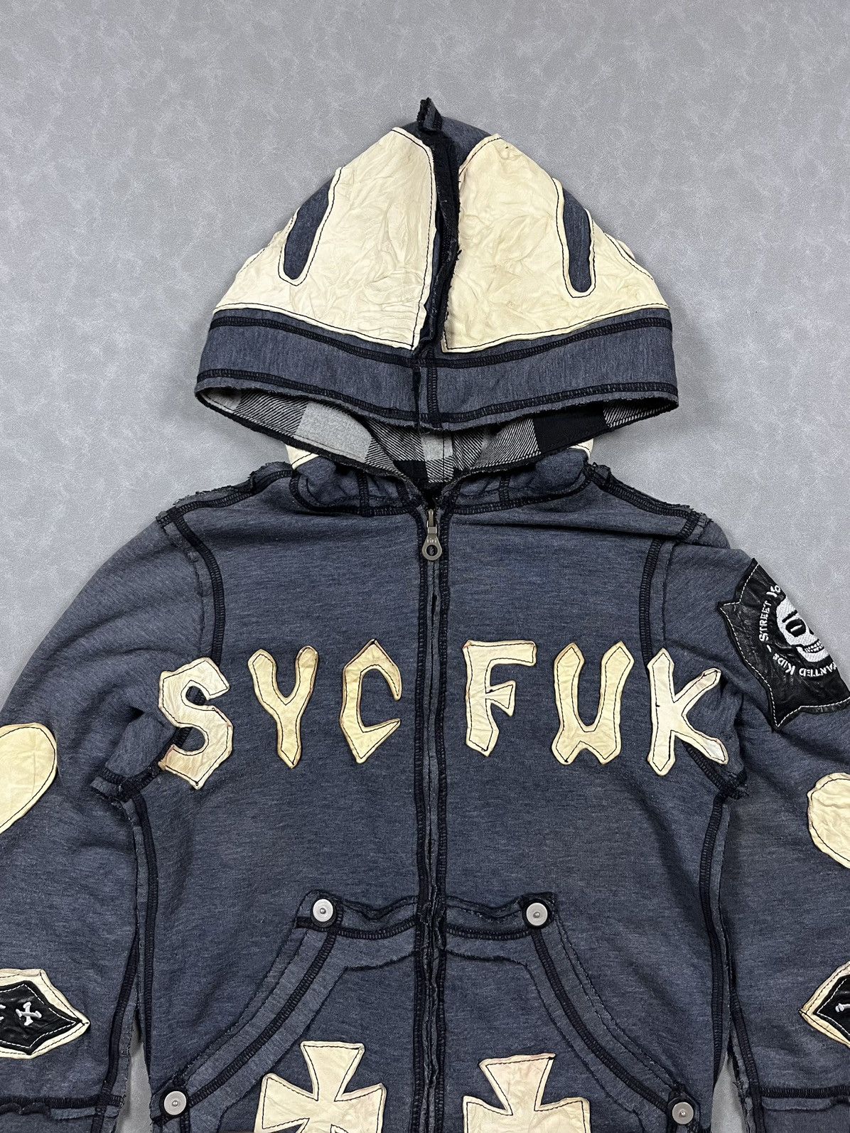 If Six Was Nine RARE syc fuk skeleton zip hoodie Size US S / EU 44-46 / 1 - 5 Thumbnail
