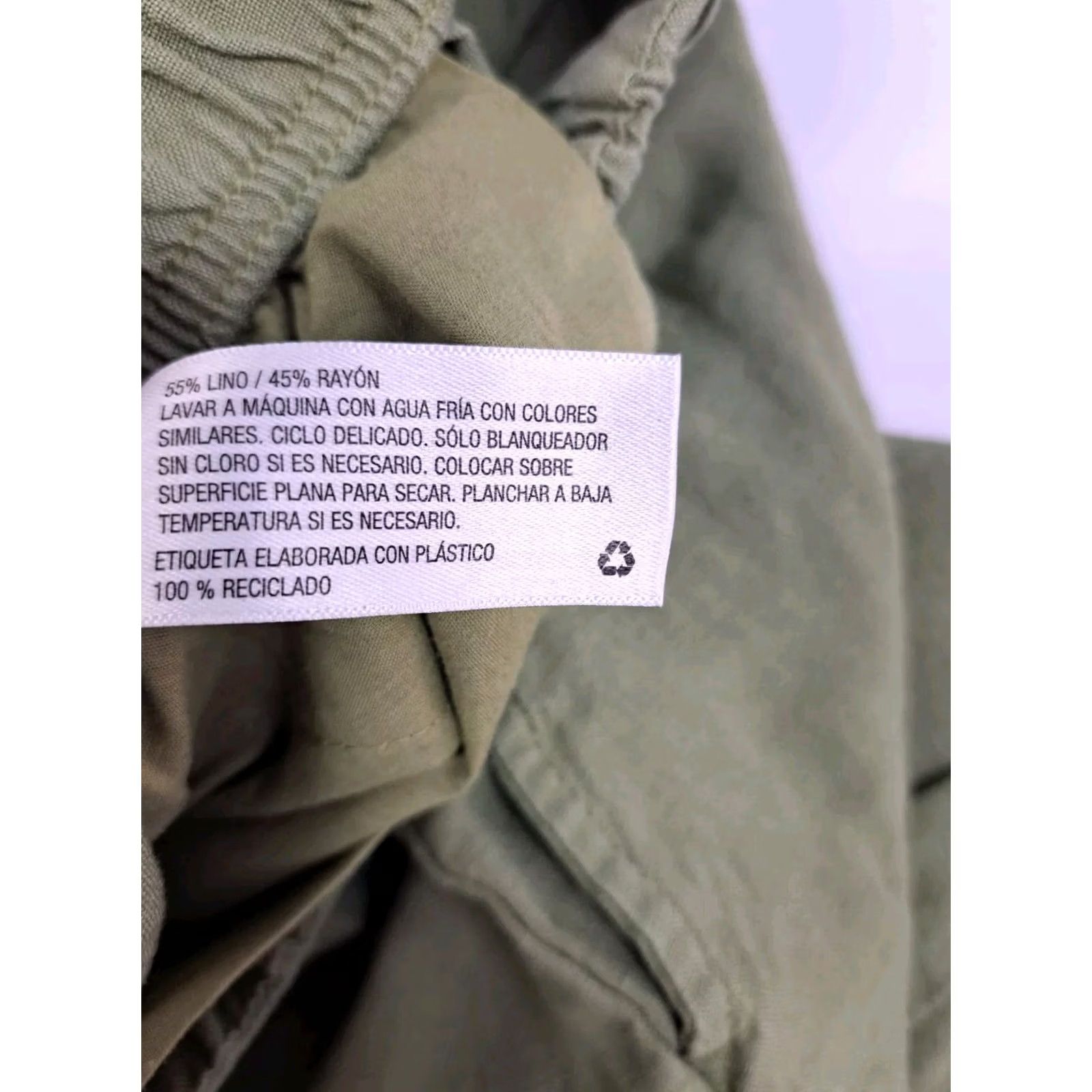 Vintage A New Day Pants Womens XS Green Casual Linen/Rayon #5309 Size 26" / US 2 / IT 38 - 6 Thumbnail