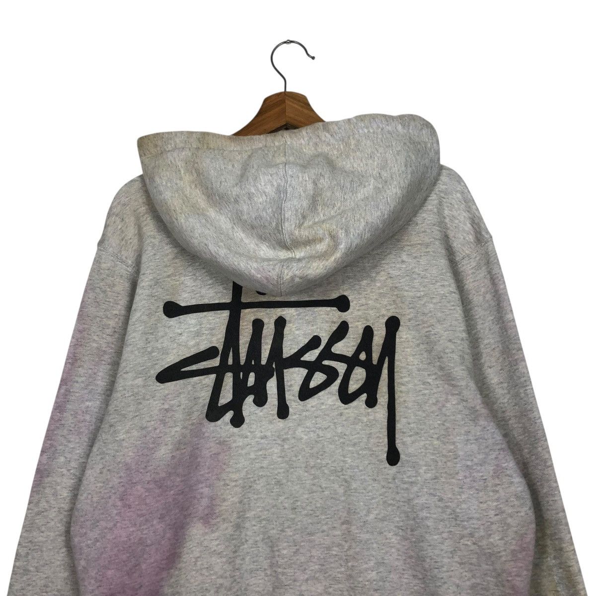 Stussy 🔥VINTAGE HOODIE STUSSY BIG LOGO ACID WASH DISTRESSED DESIGN Size US M / EU 48-50 / 2 - 11 Thumbnail