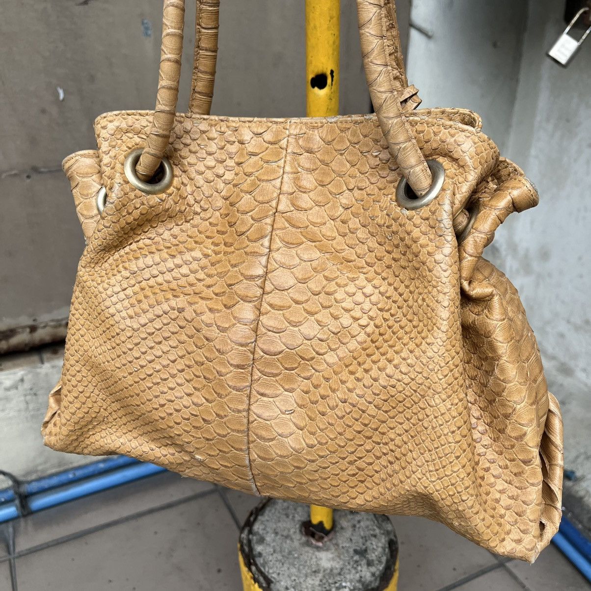 Furla Furla Carmen Python-Embossed Leather Shoulder Bag Size ONE SIZE - 13 Thumbnail