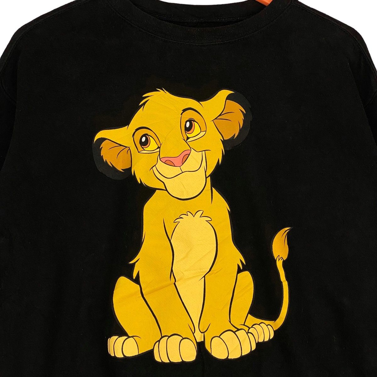 Disney × Vintage Vintage Simba Printed Crewneck Sweatshirt Black Pullover Size US M / EU 48-50 / 2 - 4 Thumbnail