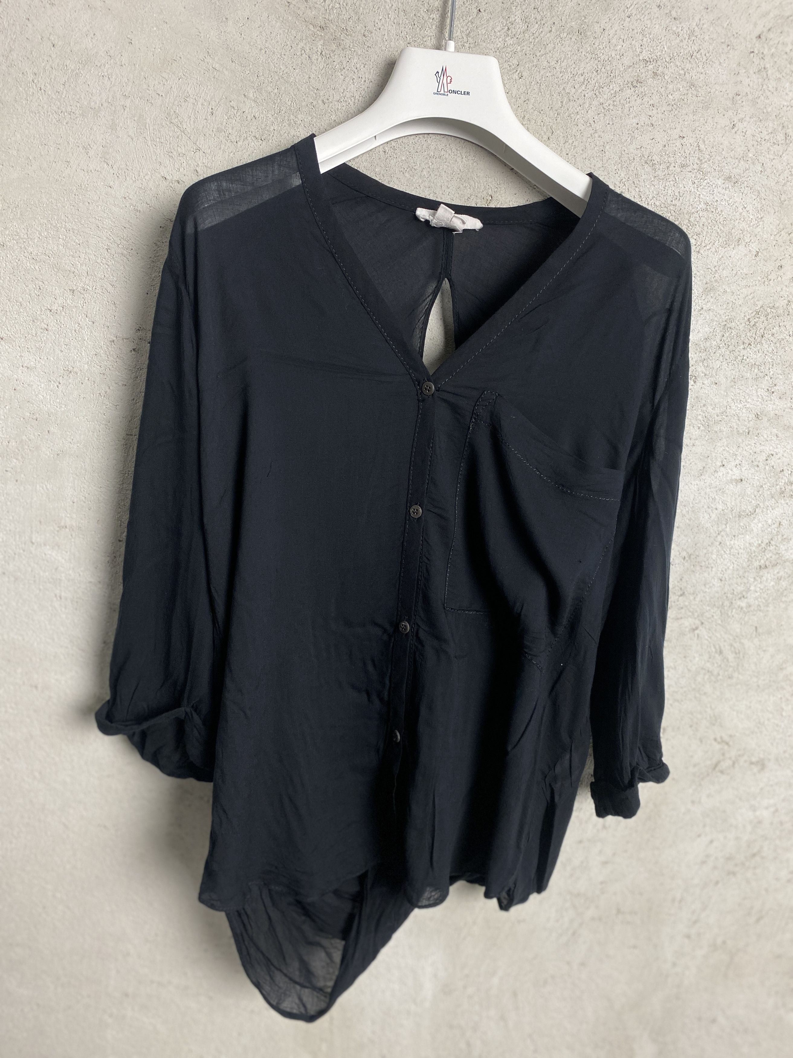 Helmut Lang Helmut Lang viscose shirt button ups avant garde opium Size S / US 4 / IT 40 - 1 Thumbnail