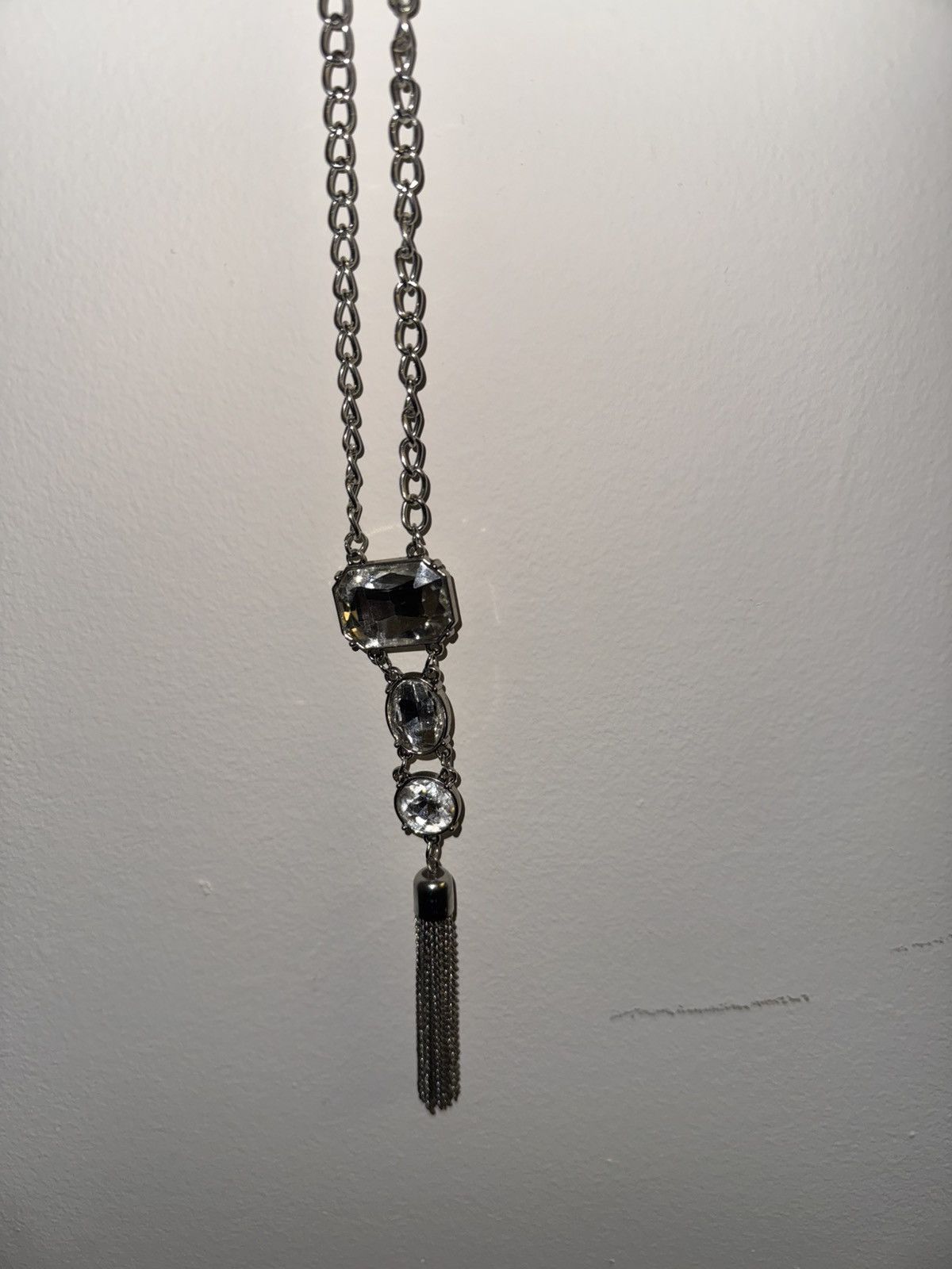 Other Women’s Triple Rhinestone Necklace w/ Tassel Size ONE SIZE - 4 Thumbnail