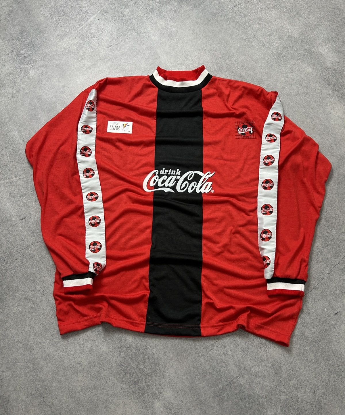 Coca Cola Vintage Coca & Cola Euro 2000 Uefa jersey official licensed Size US L / EU 52-54 / 3 - 1 Thumbnail