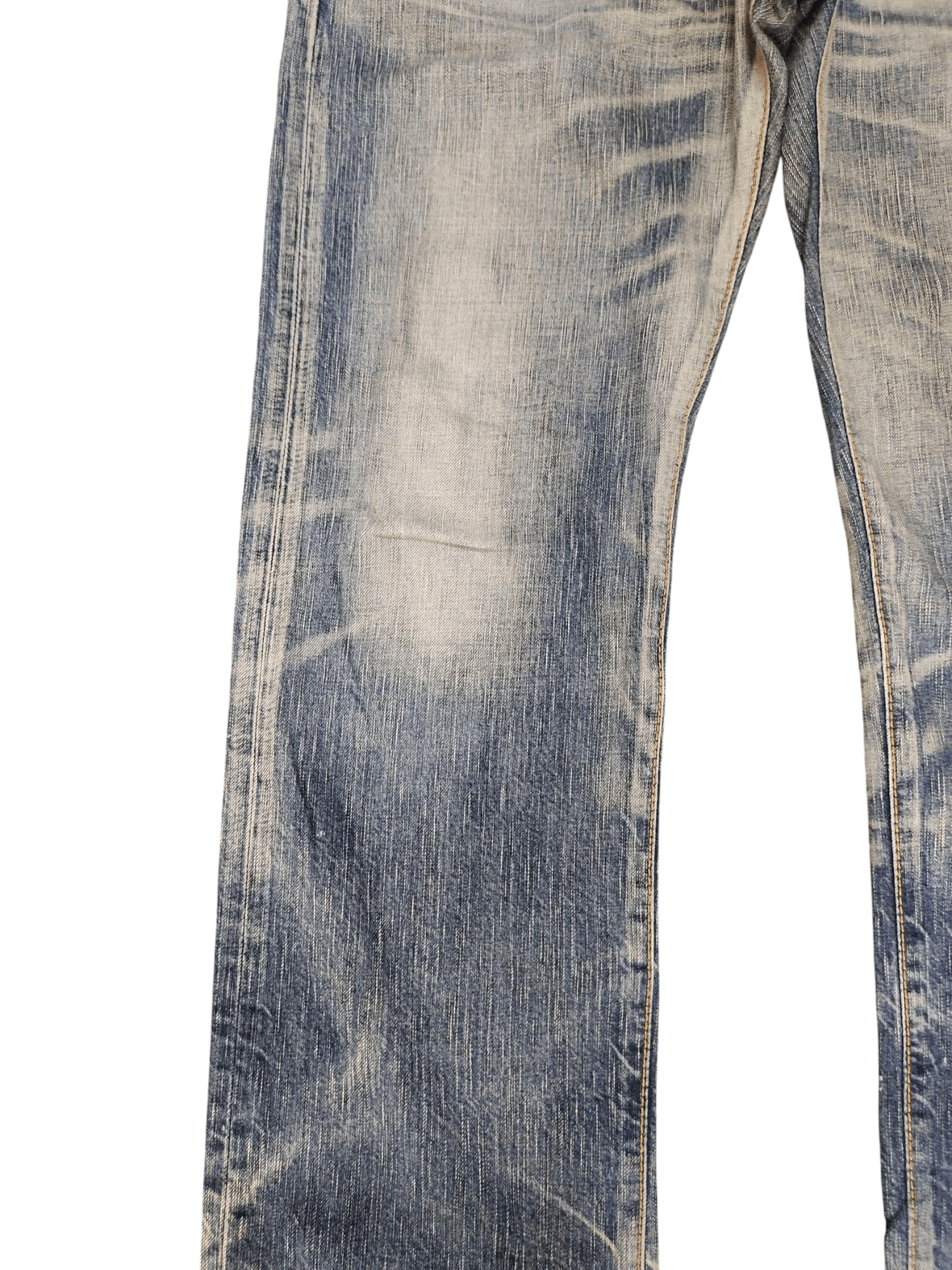 Edwin Vintage Edwin 503 Distress Faded Clawmark Denim Jeans Size US 33 - 5 Thumbnail