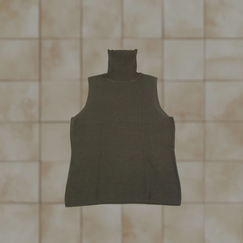 Vintage VINTAGE Carlisle Sweater Womens Medium Green 100% Silk Tank Top 90s Size M / US 6-8 / IT 42-44 - 1 Thumbnail