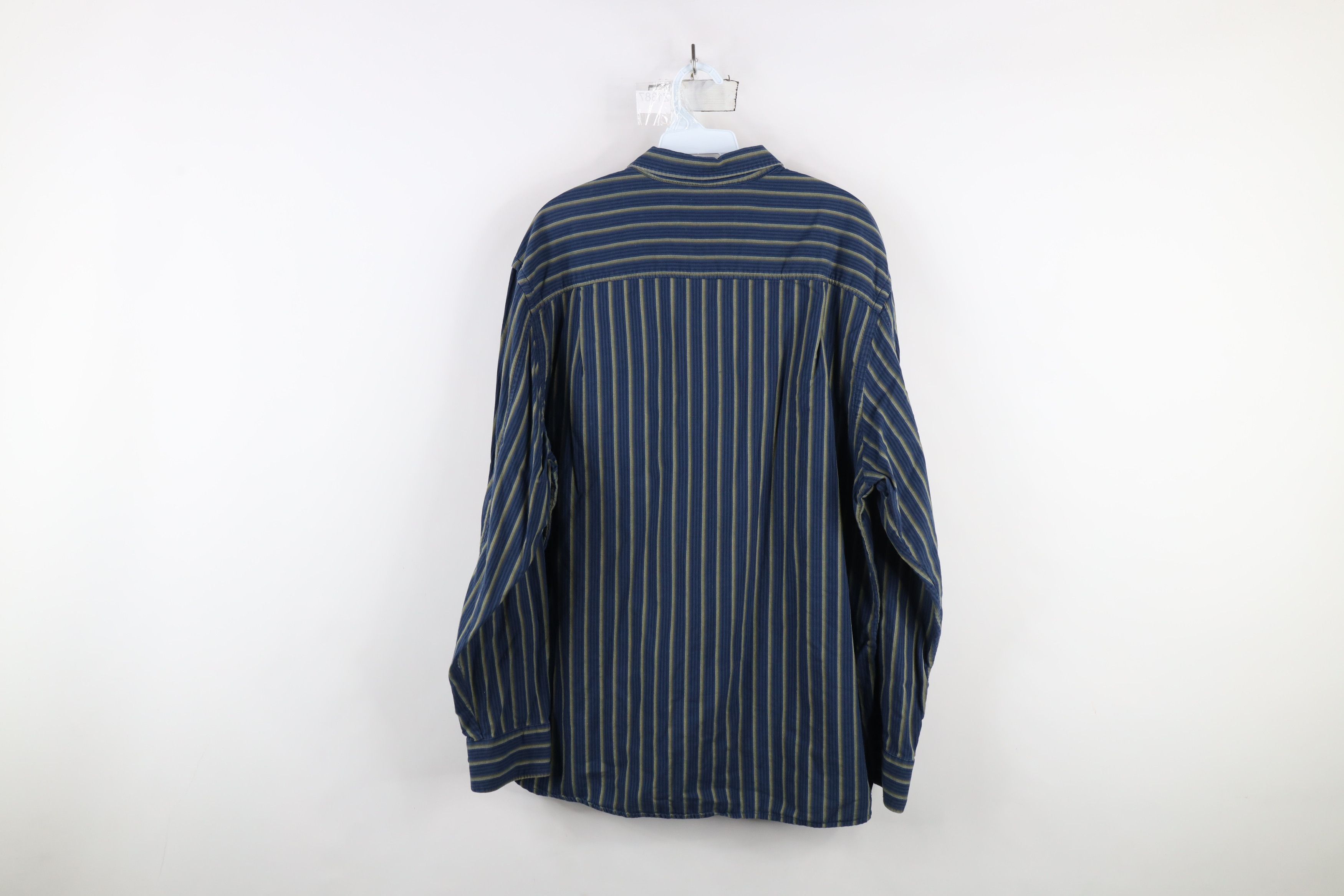Tommy Bahama × Vintage Vintage Tommy Bahama Blend Striped Collared Button Shirt Size US XL / EU 56 / 4 - 8 Thumbnail