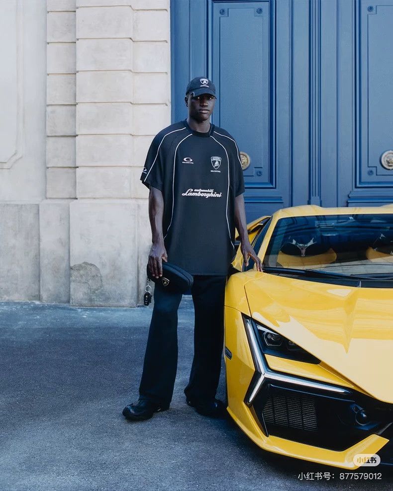 Balenciaga Balenciaga Lamborghini co-branded pp shirt short sleeve T Size US S / EU 44-46 / 1 - 8 Thumbnail