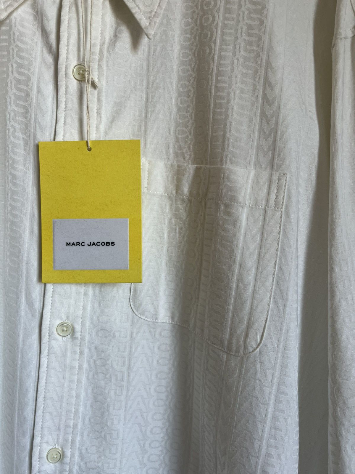 Marc Jacobs White boxy shirt jacquard shirt Size M unisex Size US M / EU 48-50 / 2 - 4 Thumbnail