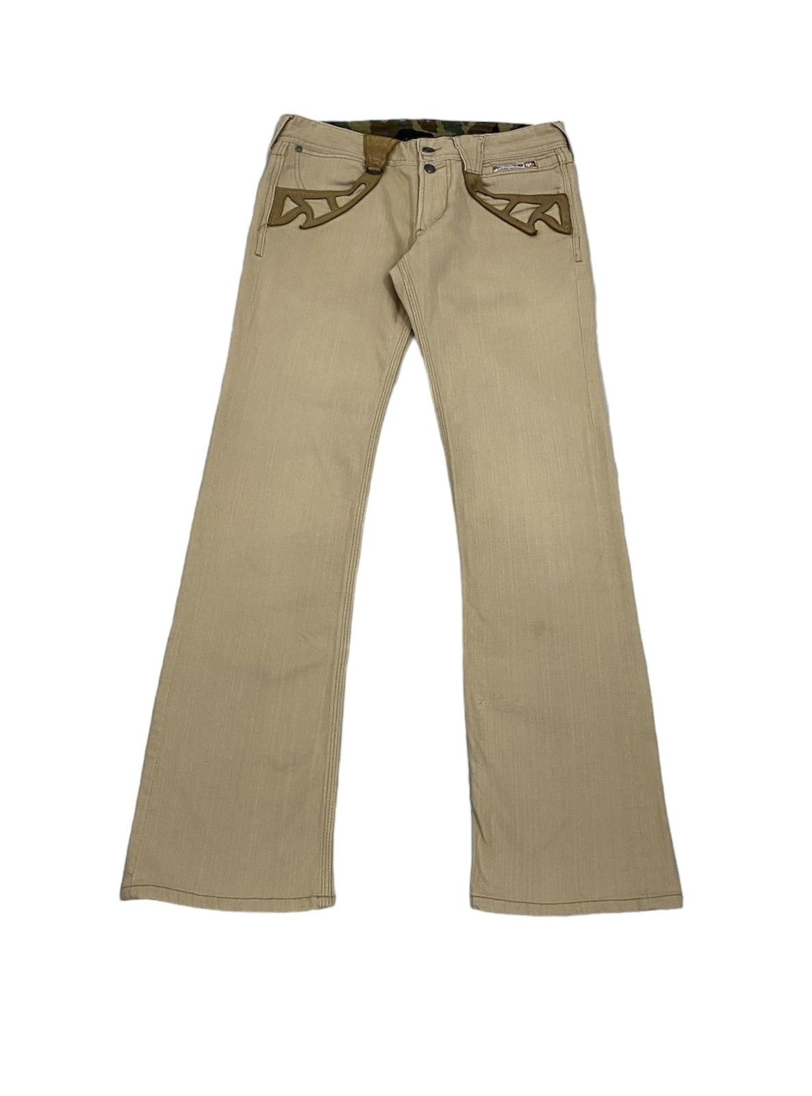 Hysteric Glamour NicoleClubForMen Japan Leather Pockets Jeans Size US 31 - 3 Thumbnail