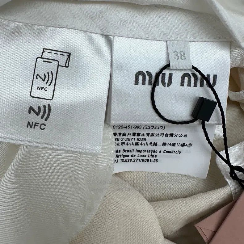 Miu Miu Miu Miu 38 White casual wide-leg pants Size 37" - 5 Thumbnail