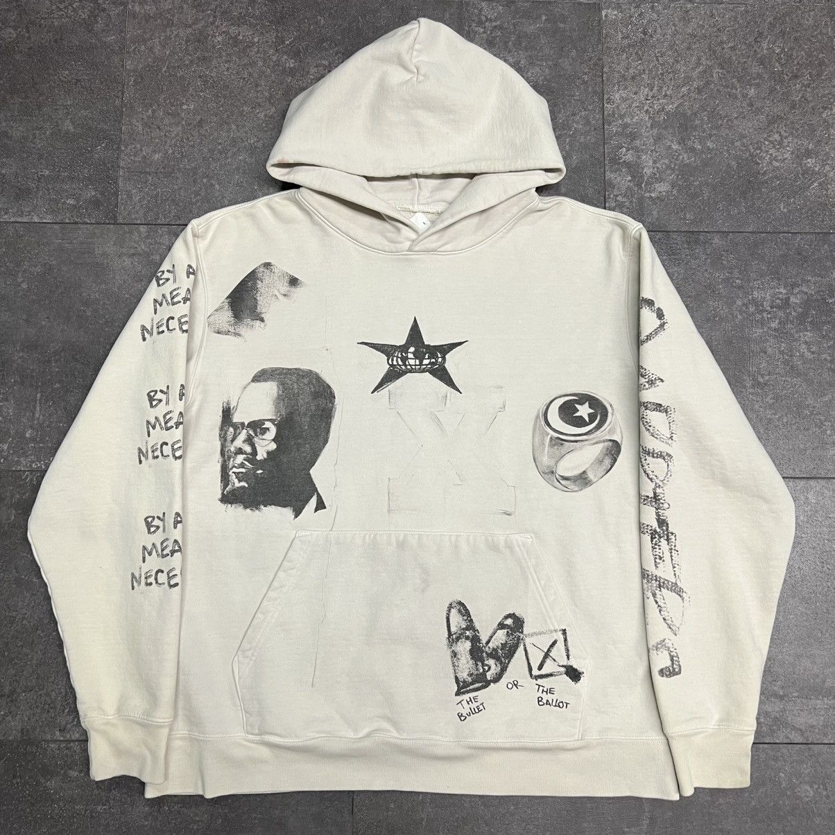 Barriers Barriers Worldwide Malcom X Restricted Hoodie Cream Size US L / EU 52-54 / 3 - 1 Thumbnail
