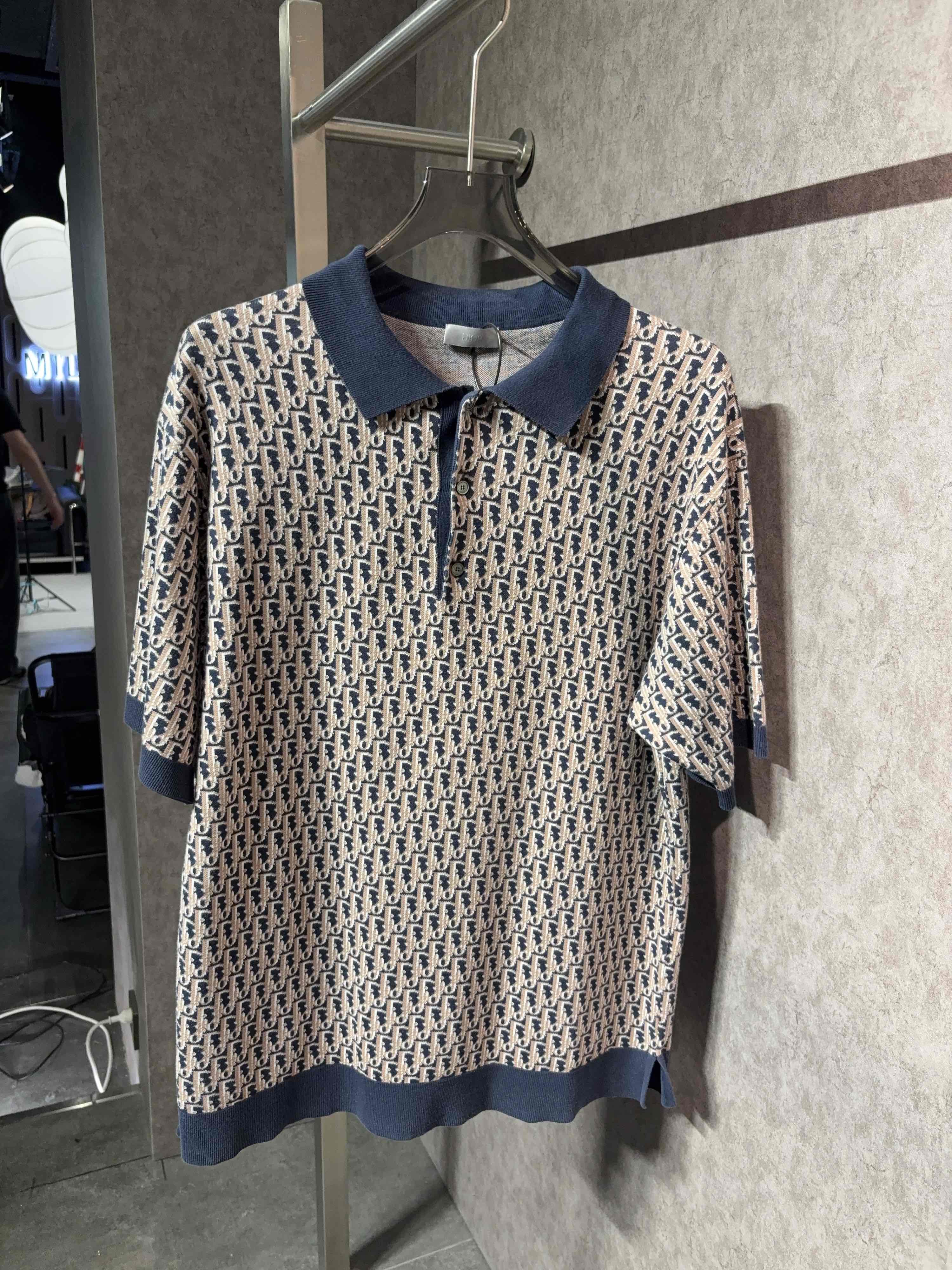 Dior Dior Oblique Polo Shirt Size M Size US M / EU 48-50 / 2 - 1 Thumbnail