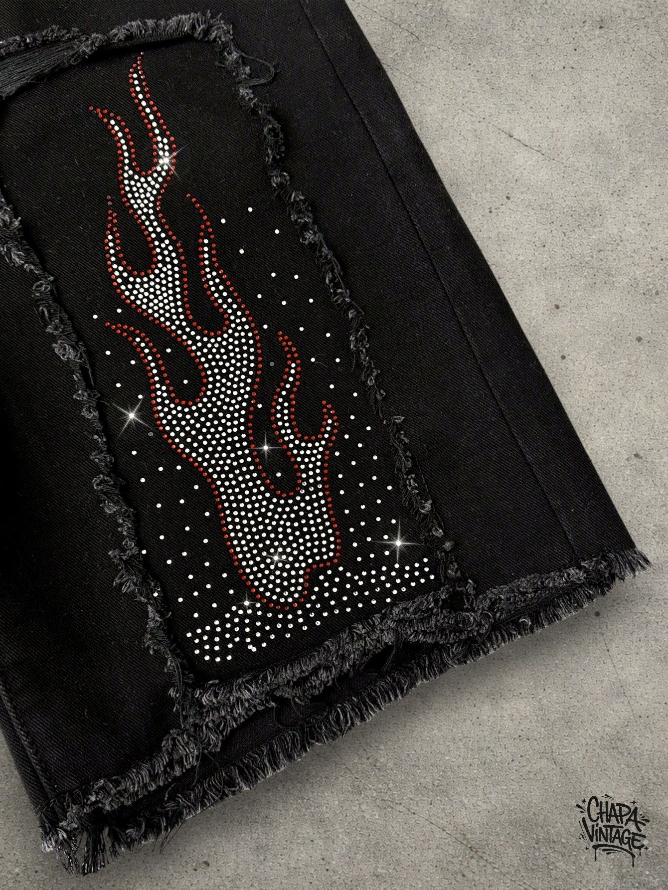 Vintage Diamond ripped shorts Size US 32 / EU 48 - 3 Thumbnail