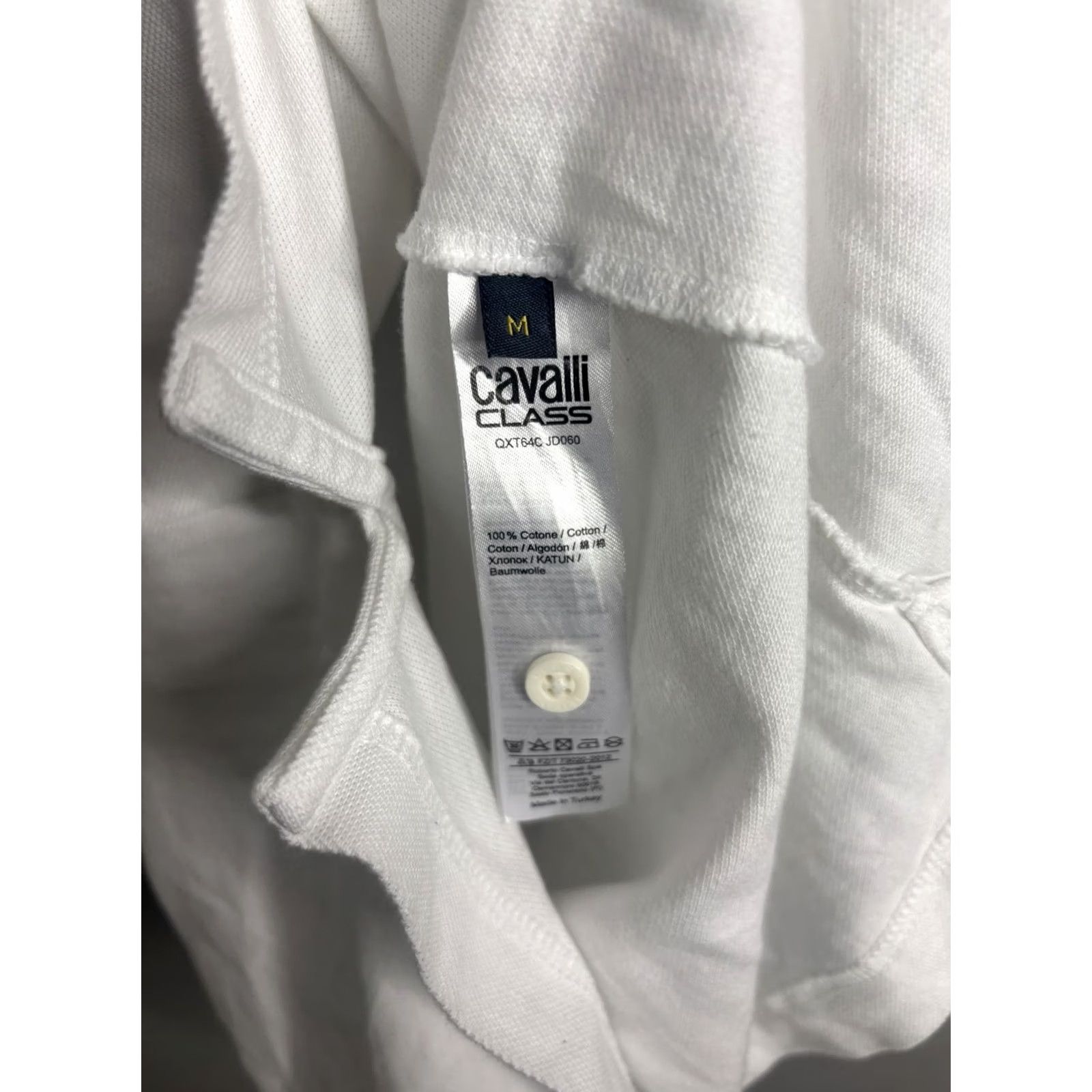 Cavalli Class Cavalli Class Polo Shirt Mens M White Graphic Print Logo Snakeskin Cavalli Class Size US M / EU 48-50 / 2 - 7 Thumbnail