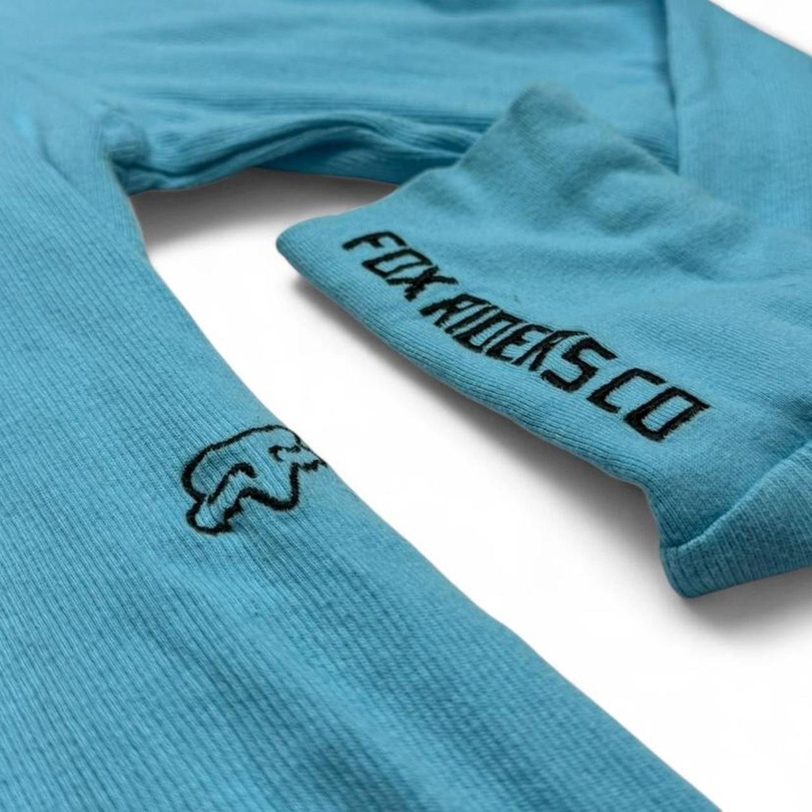 Fox Racing Fox Racing Blue Henley 100%Cotton Fox Riders Co Top Size L Size L / US 10 / IT 46 - 3 Thumbnail