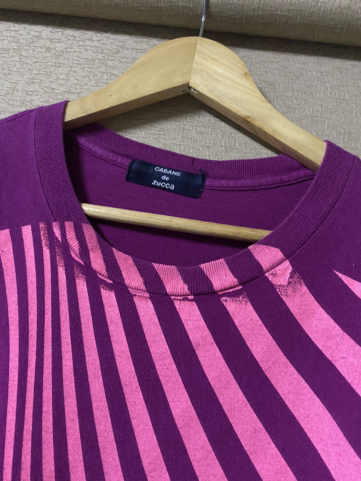 CABANE de ZUCCa Vintage Cabane de Zucca Stripes Graphic Tee Size US M / EU 48-50 / 2 - 5 Thumbnail