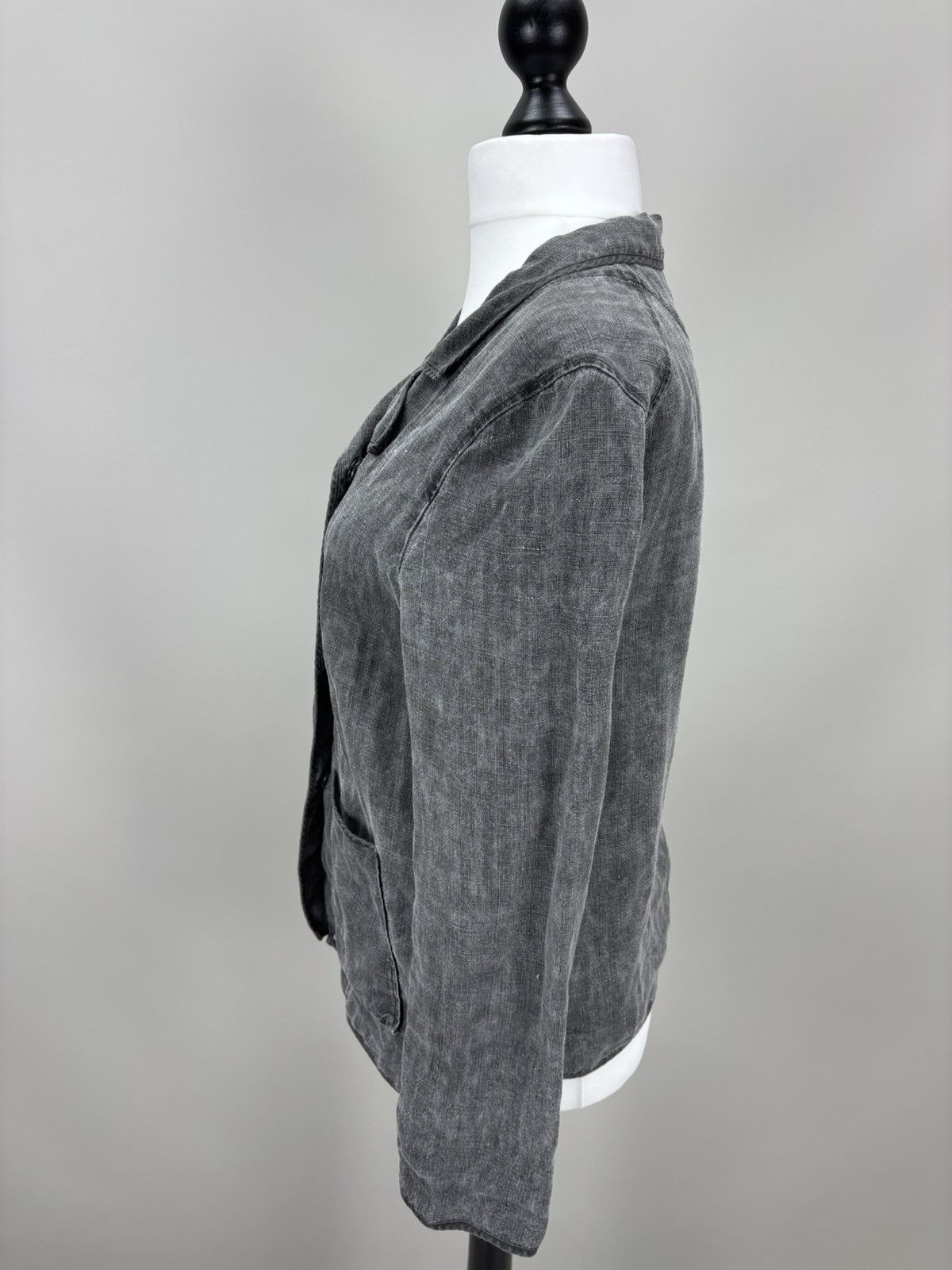 OSKA Womens linen jacket OSKA Size 1 Color Gray Size S / US 4 / IT 40 - 8 Thumbnail