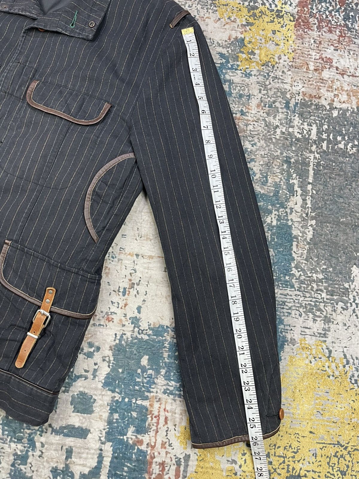 Paul Smith Paul Smith Jeans Pinstripe Cowhide Trim Multi Pocket Size US M / EU 48-50 / 2 - 12 Thumbnail