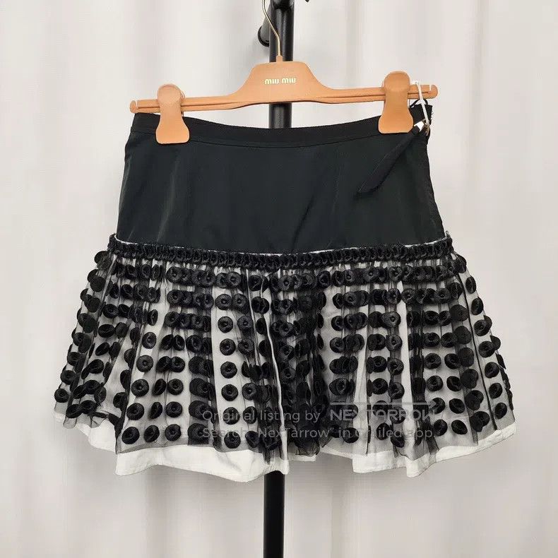 Louis Vuitton Black umbrella skirt