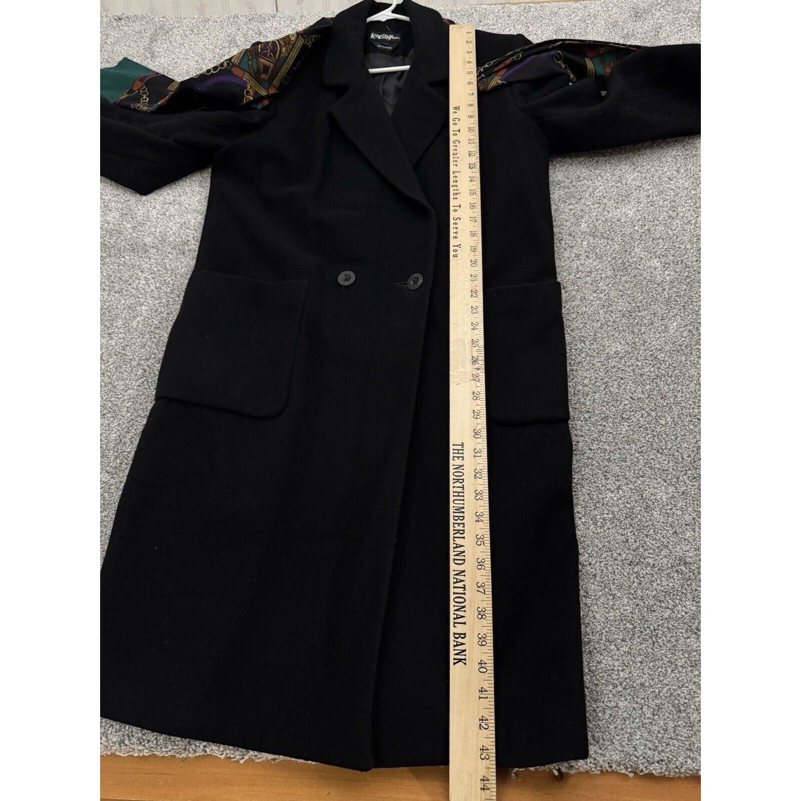 Other Vintage Overcoat Womens Size 14 P Double Breasted Goth 90s Size XL / US 12-14 / IT 48-50 - 6 Thumbnail