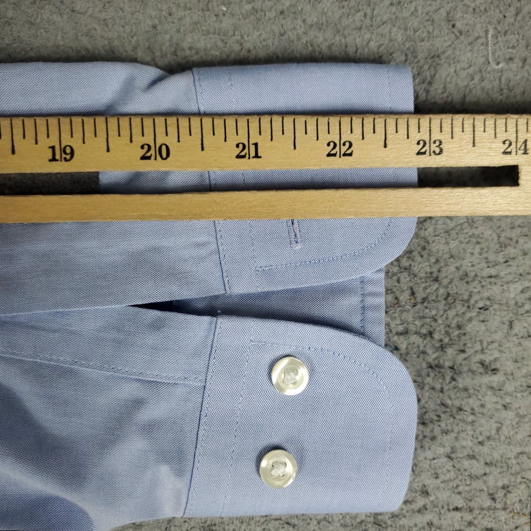 Brooks Brothers Brooks Brothers Shirt Mens 17 Blue Regent Dress Button Up Long Sleeve Regular 100% Cotton Blue Classic Modern Preppy Wedding Men Mens Size 46R - 6 Thumbnail